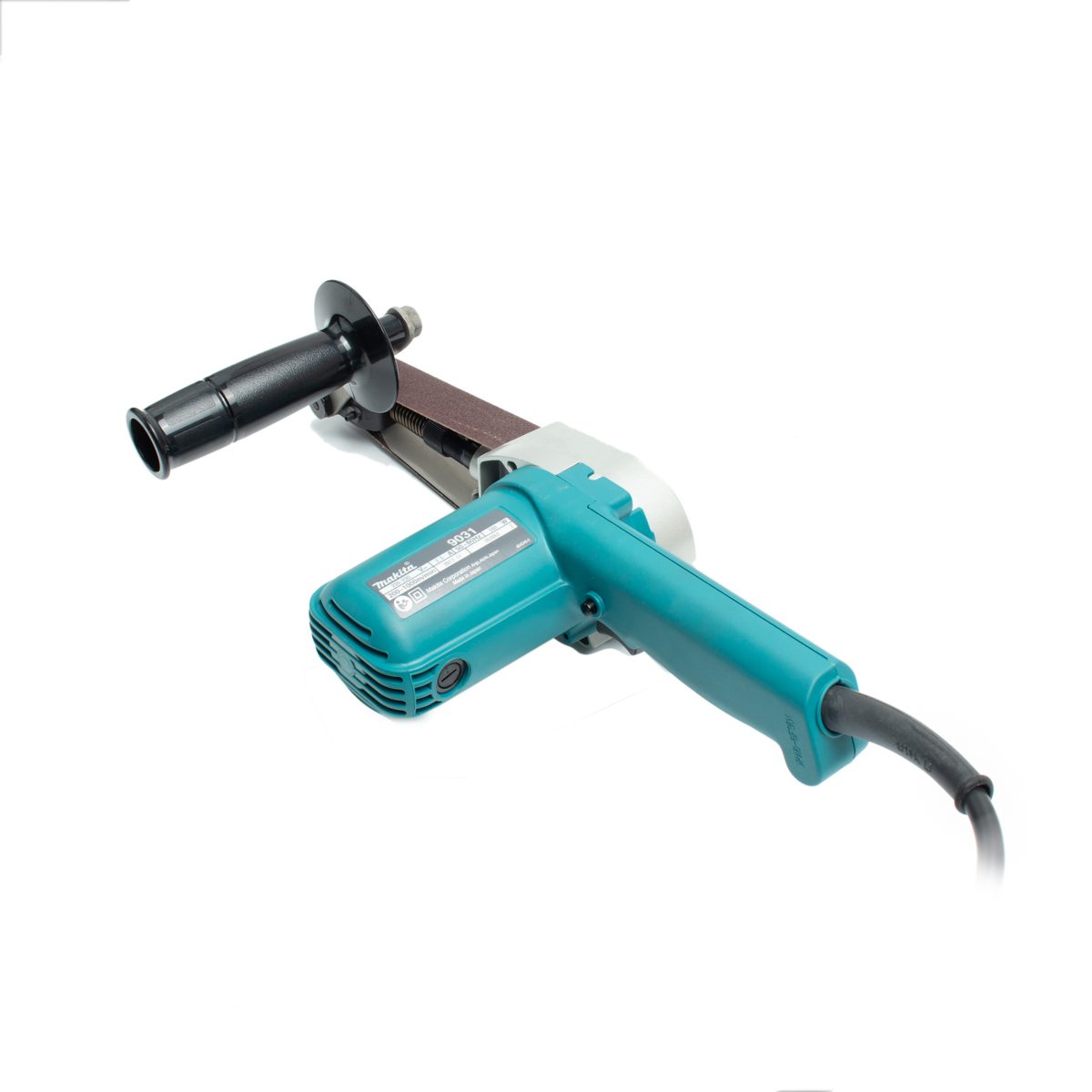 MAKITA เครื่องขัดกระดาษทรายสายพาน ขนาด 1-3/16 X 21 นิ้ว กำลังไฟ 550 วัตต์ รุ่น 9031 สายพานปรับความเร็วได้ ฉนวนสองชั้น มีระบบกำจัดฝุ่น (มากีต