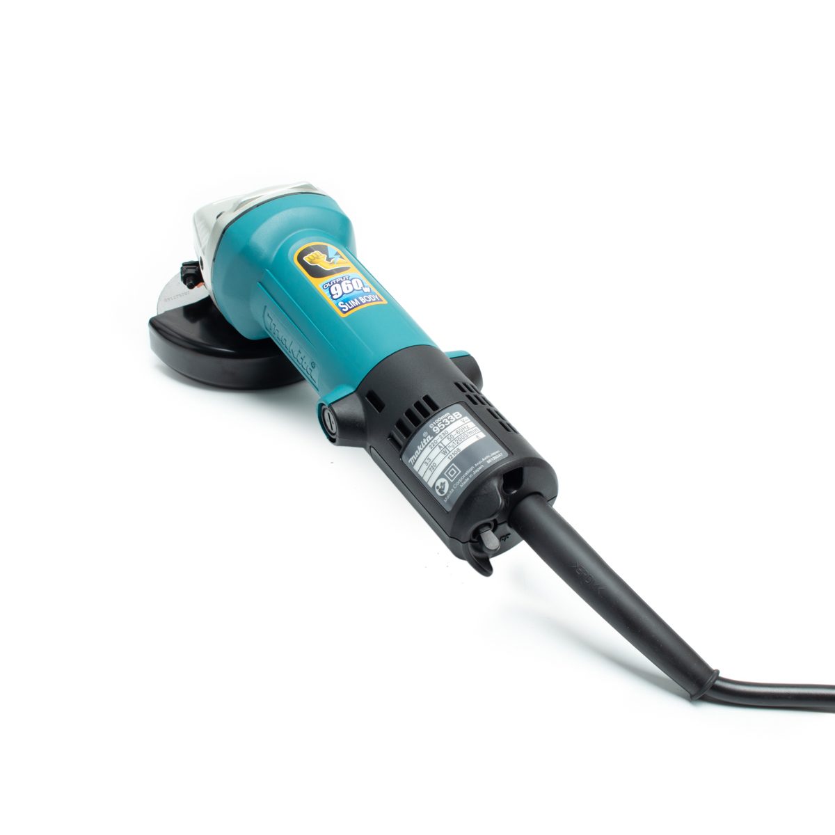 เครื่องเจียร์ไฟฟ้า MAKITA ขนาด 4 นิ้ว กำลังไฟ 720 วัตต์ รุ่น 9533B ความเร็วรอบตัวเปล่า 12,000 รอบ/นาที รอบเร็ว มีฉนวนสองชั้น (มากีต้า)