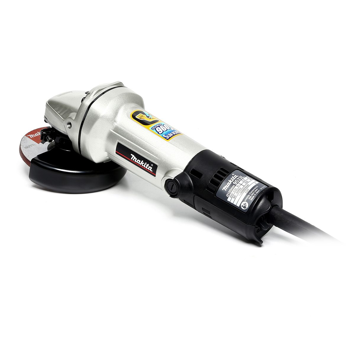 เครื่องเจียร์ไฟฟ้า MAKITA ขนาด 4 นิ้ว กำลังไฟ 720 วัตต์ รุ่น 9533L ความเร็วรอบตัวเปล่า 9,000 รอบ/นาที รอบช้า (มากีต้า)