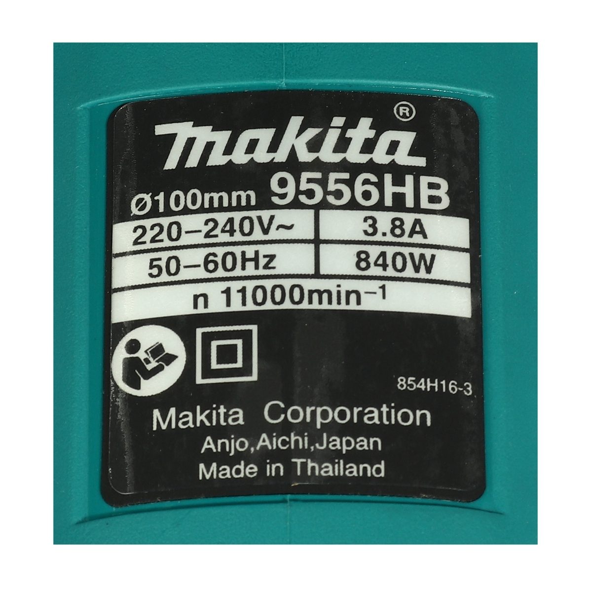MAKITA เครื่องเจียรไฟฟ้า ขนาด 4 นิ้ว กำลังไฟ 840 วัตต์ รุ่น 9556HBG ความเร็วรอบ 11,000 รอบ/นาที สวิตช์ท้าย (มากีต้า)