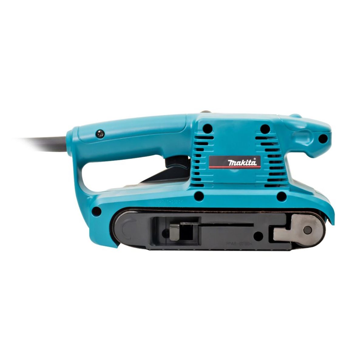 MAKITA เครื่องขัดกระดาษทรายสายพาน ขนาด 3X18 นิ้ว กำลังไฟ 650 วัตต์ รุ่น 9910 มีถุงเก็บฝุ่น ฉนวนสองชั้น มีระบบกำจัดฝุ่น (มากีต้า)