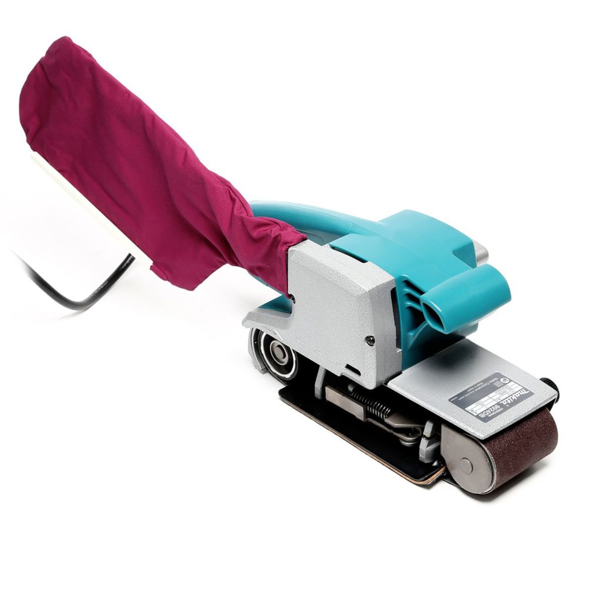 MAKITA เครื่องขัดกระดาษทรายสายพาน ขนาด 3X24 นิ้ว กำลังไฟ 850 วัตต์ รุ่น 9924DB มีถุงเก็บฝุ่น ฉนวนสองชั้น มีระบบกำจัดฝุ่น (มากีต้า)