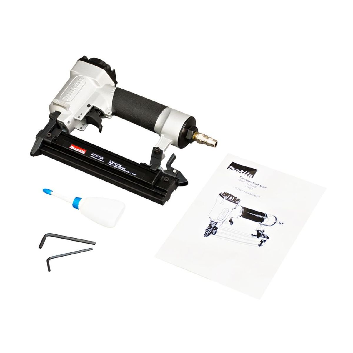 MAKITA เครื่องยิงตะปูขาเดี่ยว รุ่น AF-301ZK ขนาดตะปู 10-30 มม. แรงดัน 60-100 PSIG ความจุตะปู 100 ชิ้น (มากีต้า)