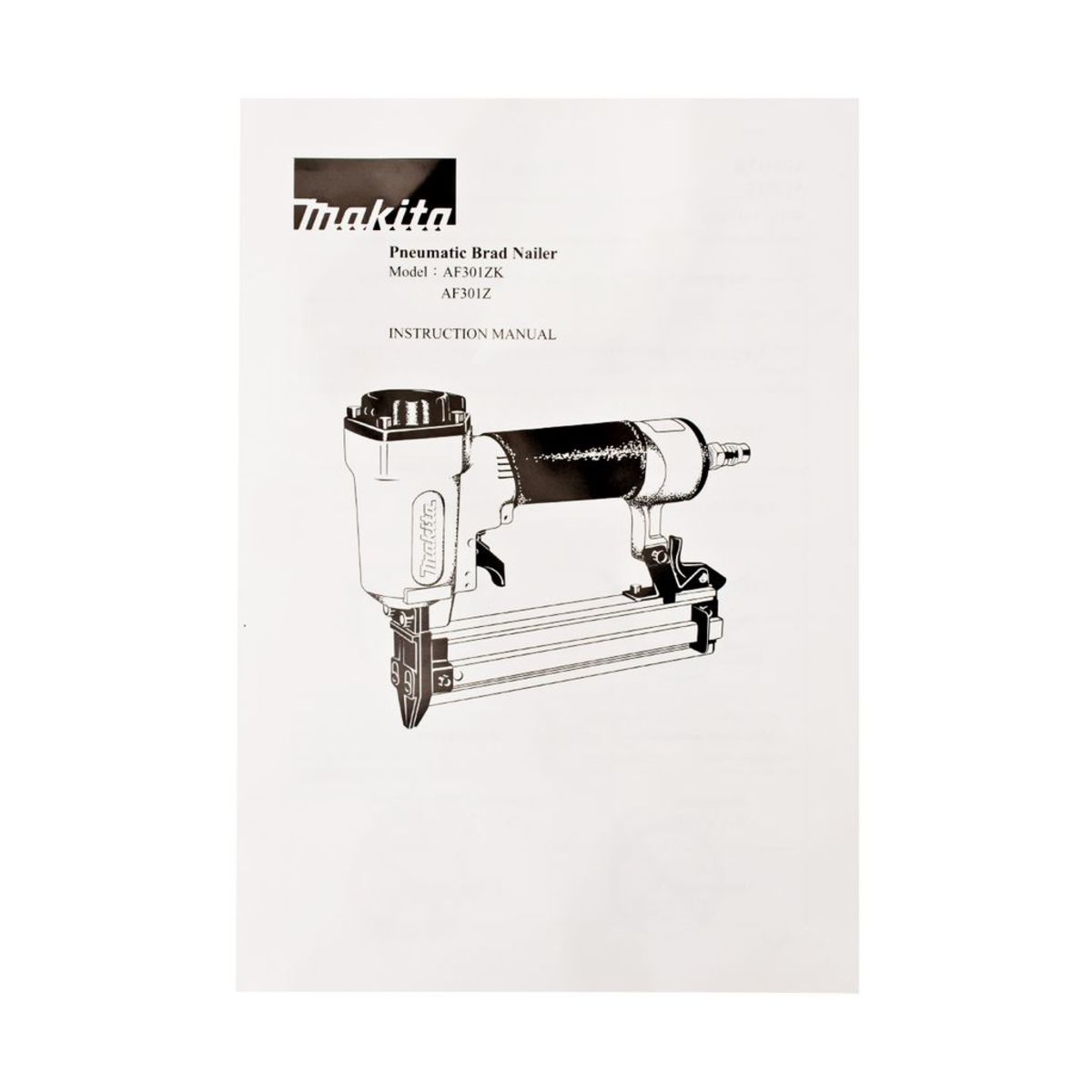 MAKITA เครื่องยิงตะปูขาเดี่ยว รุ่น AF-301ZK ขนาดตะปู 10-30 มม. แรงดัน 60-100 PSIG ความจุตะปู 100 ชิ้น (มากีต้า)