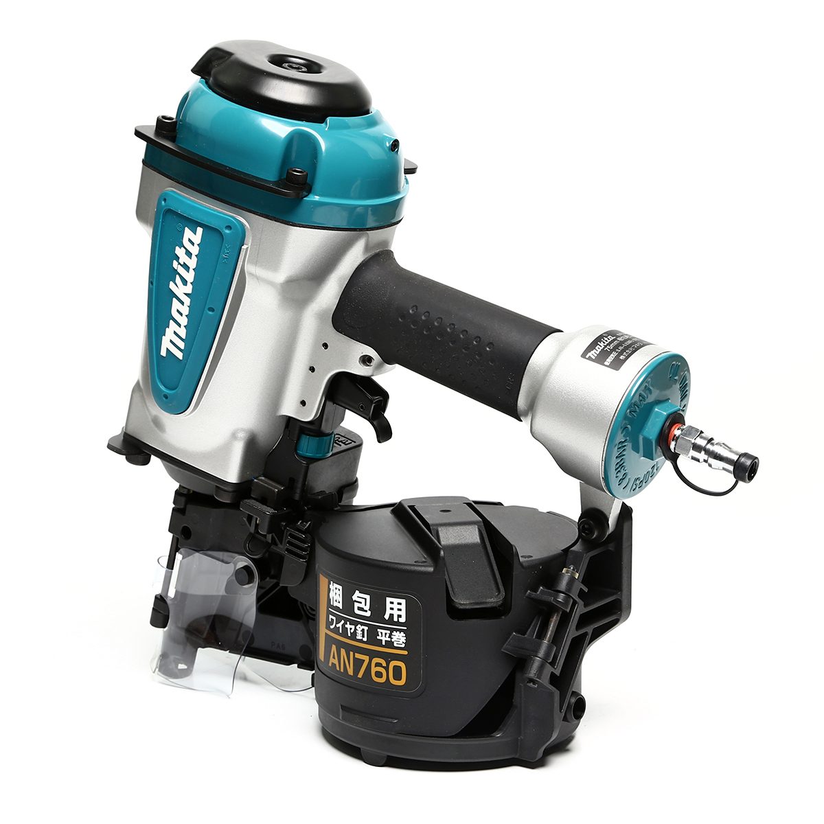 MAKITA เครื่องยิงตะปูแบบม้วน รุ่น AN760 ขนาดตะปู 45-75 มม. แรงดัน 0.49-0.83 MPA สามารถปรับระดับความลึกได้ (มากีต้า)