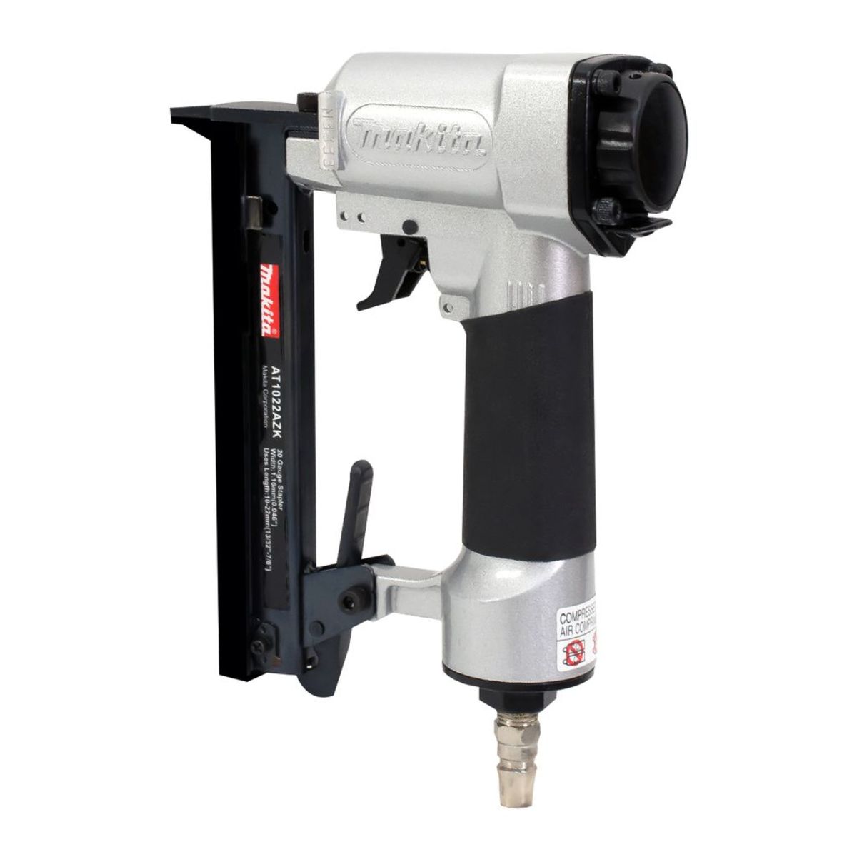 MAKITA เครื่องยิงตะปูลม รุ่น AT-1022AZK ขนาดตะปู 10-22 มม. แรงดันลม 60-100 PSIG ความจุตะปู 100 ชิ้น (มากีต้า)