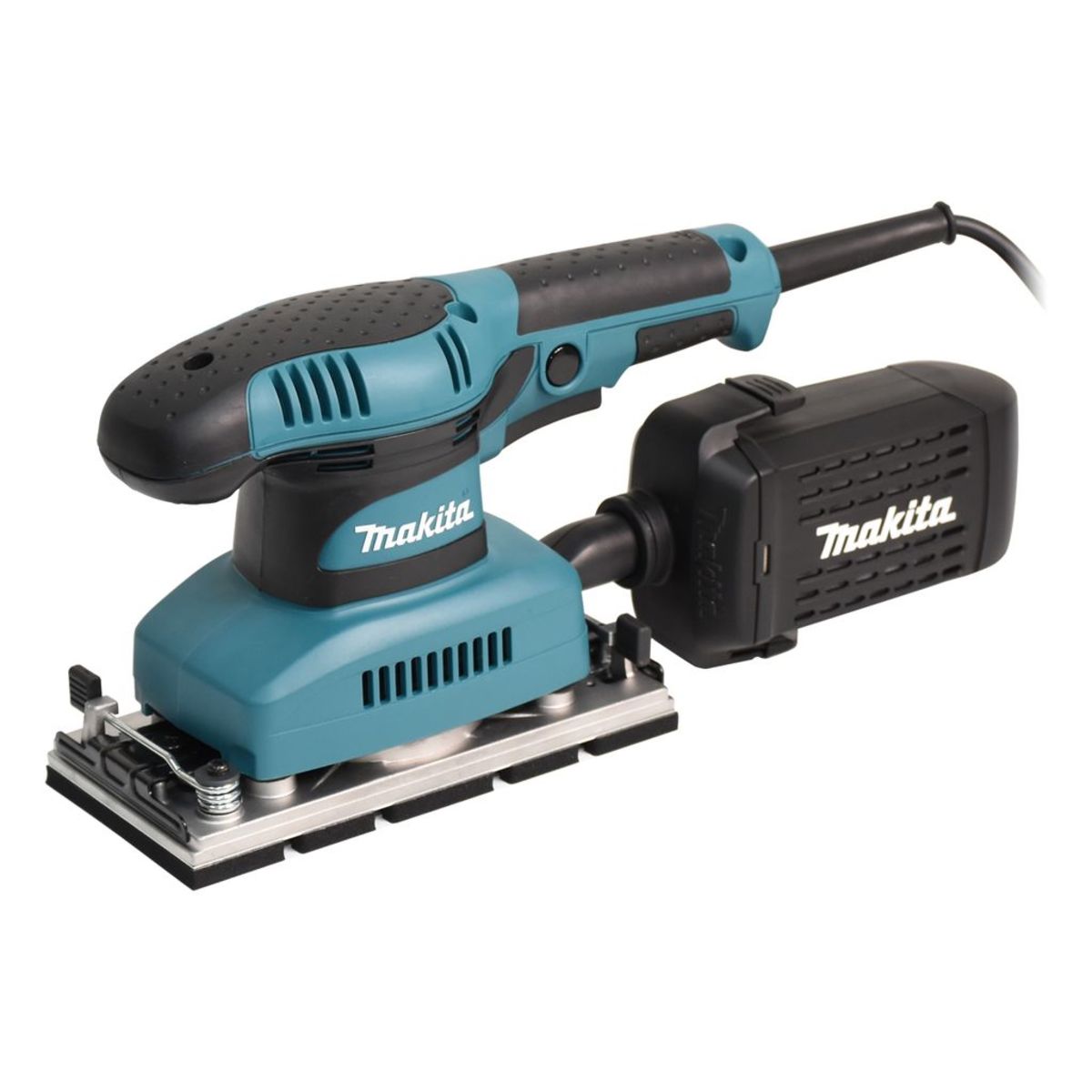 MAKITA เครื่องขัดกระดาษทรายสั่น 93 X 228 มม. (3-5/8 X 9 นิ้ว) กำลังไฟ 190 วัตต์ รุ่น BO-3710 ความเร็วการขัด 11,000 OPM ฉนวนสองชั้น มีสวิตช์ป