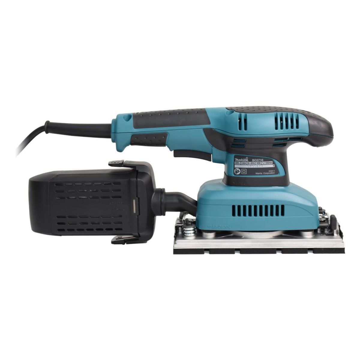 MAKITA เครื่องขัดกระดาษทรายสั่น 93 X 228 มม. (3-5/8 X 9 นิ้ว) กำลังไฟ 190 วัตต์ รุ่น BO-3710 ความเร็วการขัด 11,000 OPM ฉนวนสองชั้น มีสวิตช์ป