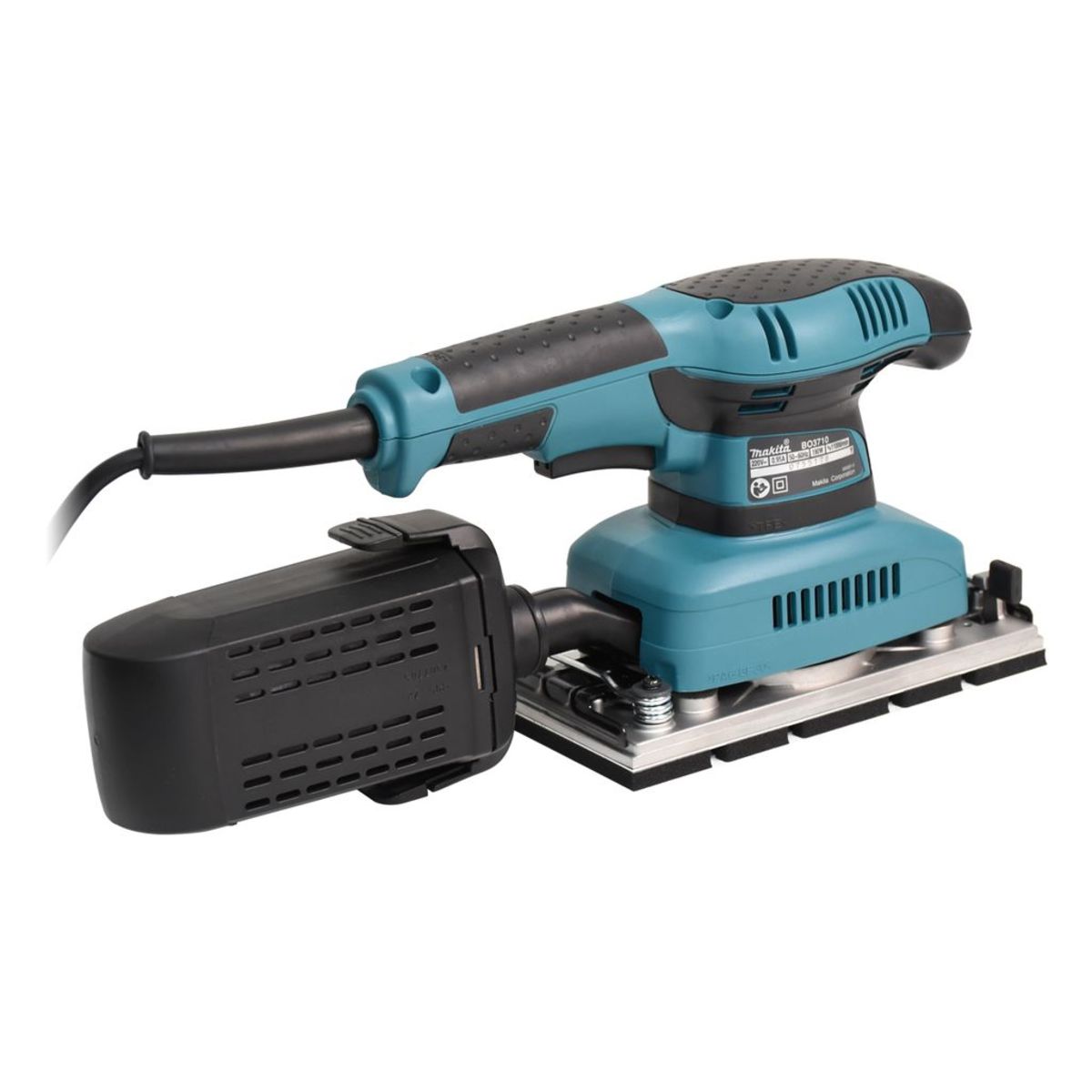 MAKITA เครื่องขัดกระดาษทรายสั่น 93 X 228 มม. (3-5/8 X 9 นิ้ว) กำลังไฟ 190 วัตต์ รุ่น BO-3710 ความเร็วการขัด 11,000 OPM ฉนวนสองชั้น มีสวิตช์ป