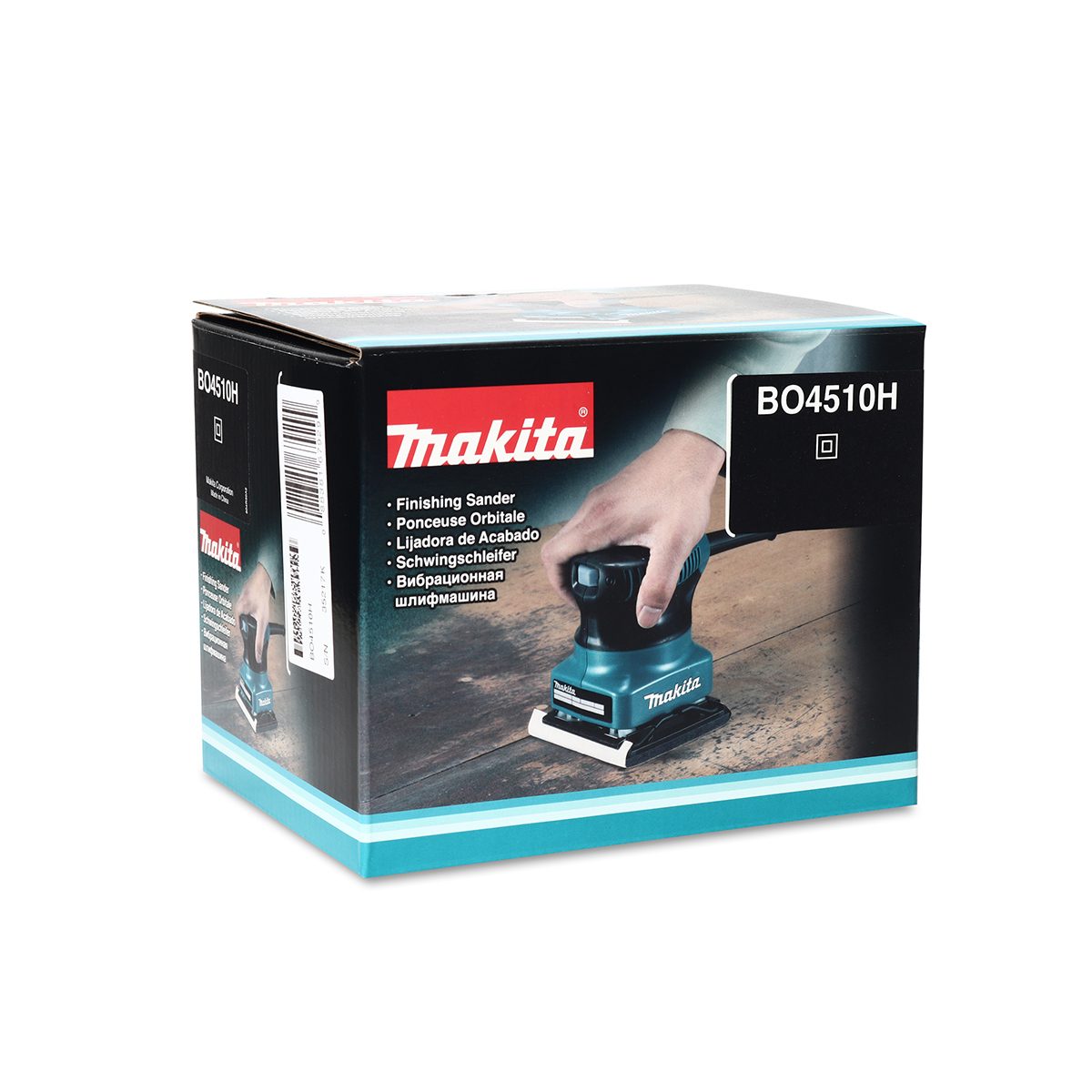 MAKITA เครื่องขัดกระดาษทรายสั่น ขนาด 114 X 140 มม. (4-1/2 X 5-1/2 นิ้ว) กำลังไฟ 170 วัตต์ รุ่น BO4510H ความเร็วการขัด 12,000 ครั้ง/นาที (มาก