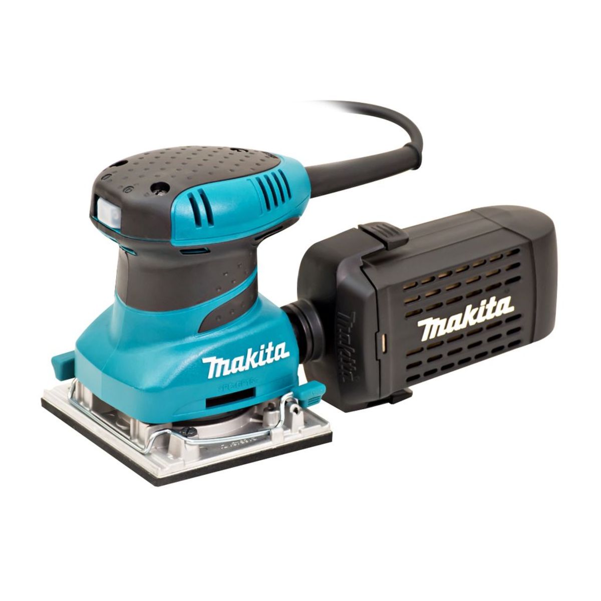 MAKITA เครื่องขัดกระดาษทรายสั่น ขนาด 114 X 140 มม. (4-1/2 X 5-1/2 นิ้ว) กำลังไฟ 200 วัตต์ รุ่น BO-4558 ความเร็วการขัด14,000 OPM มีฉนวนสองชั้