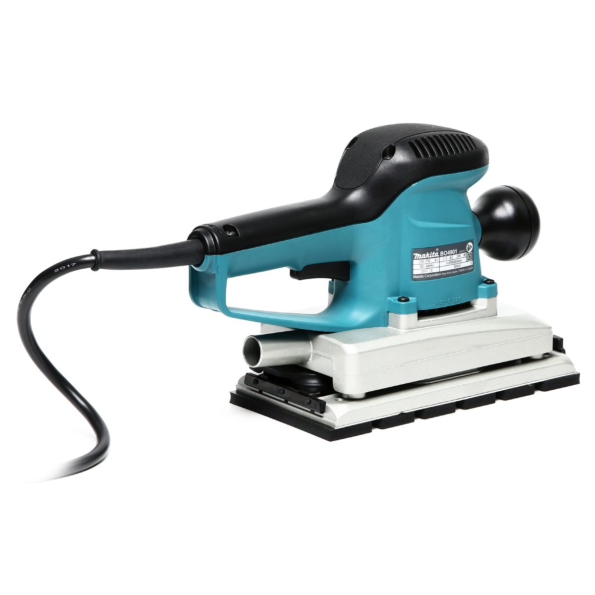 MAKITA เครื่องขัดกระดาษทรายสั่น ขนาด 115 X 280 มม. (4-1/2 X 11 นิ้ว) กำลังไฟ 330 วัตต์ รุ่น BO-4901 ความเร็วการขัด 10,000 ครั้ง/นาที มีฉนวนส
