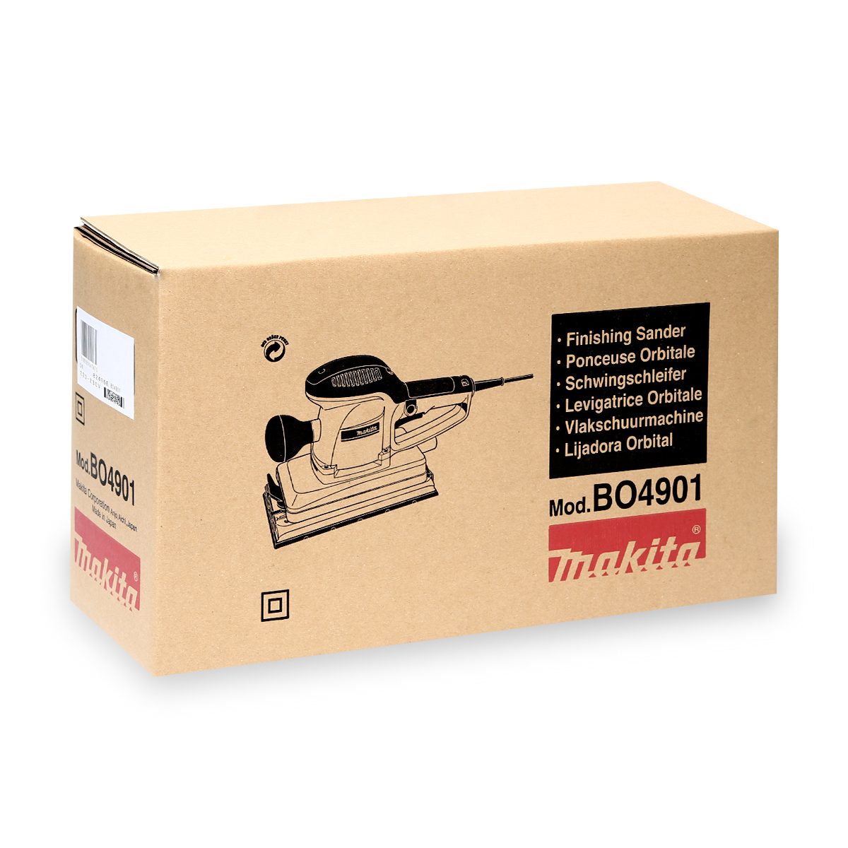 MAKITA เครื่องขัดกระดาษทรายสั่น ขนาด 115 X 280 มม. (4-1/2 X 11 นิ้ว) กำลังไฟ 330 วัตต์ รุ่น BO-4901 ความเร็วการขัด 10,000 ครั้ง/นาที มีฉนวนส