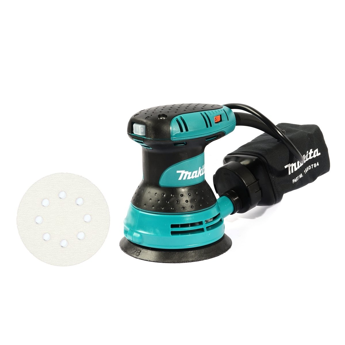 MAKITA เครื่องขัดกระดาษทรายกลมสั่นสุ่ม ขนาด 5 นิ้ว (125 มม.) กำลังไฟ 300 วัตต์ รุ่น BO-5031 ความเร็วการขัด 12,000 ครั้ง/นาที ฉนวนสองชั้น (มา
