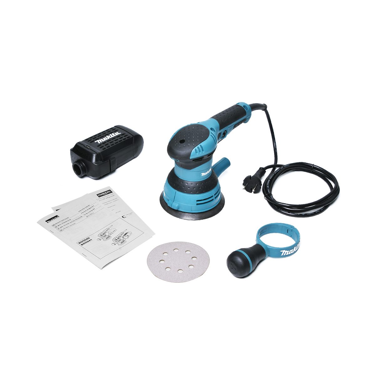 MAKITA เครื่องขัดกระดาษทรายสั่นสุ่ม ขนาด 5 นิ้ว (125 มม.) กำลังไฟ 300 วัตต์ รุ่น BO-5040 ความเร็วการขัด 12,000 ครั้ง/นาที ฉนวนสองชั้น (มากีต
