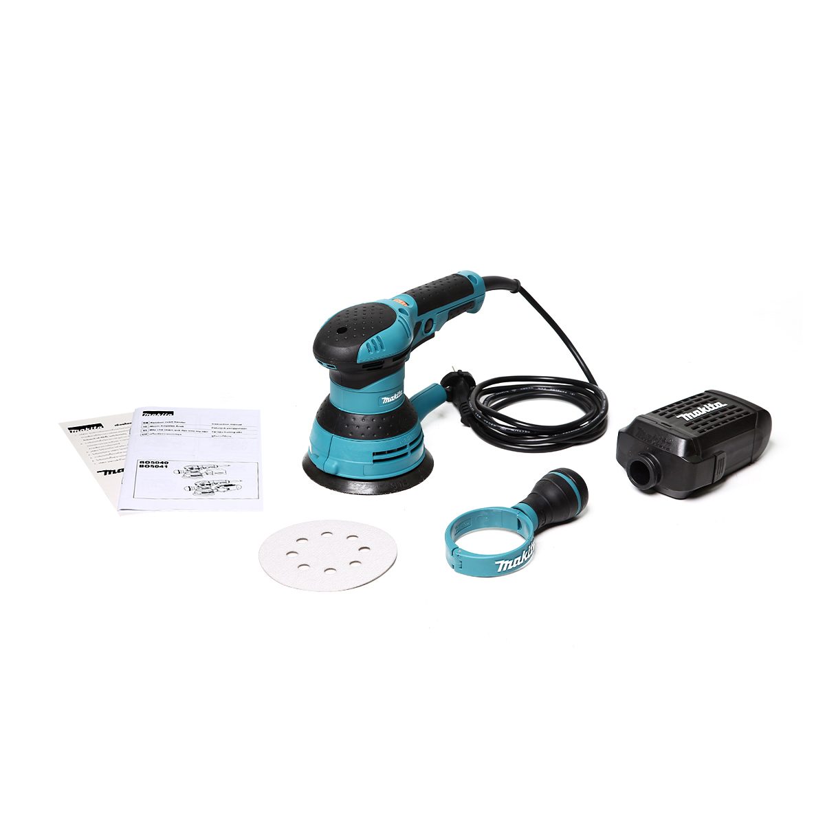 MAKITA เครื่องขัดกระดาษทรายกลมสั่นสุ่ม ขนาด 5 นิ้ว (125 มม.) กำลังไฟ 300 วัตต์ รุ่น BO-5041 ความเร็วการขัด 4,000-12,000 ครั้ง/นาที สามารถปรั