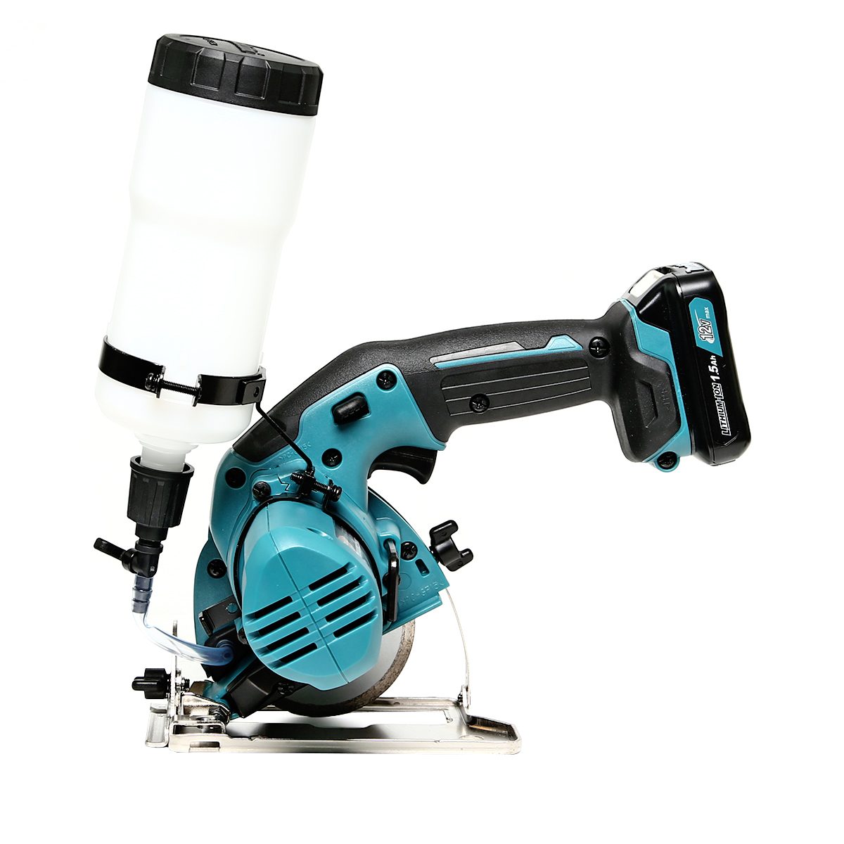MAKITA เครื่องตัดกระจกไร้สาย 12 โวลต์ ขนาด 85 มม. (3-3/8 นิ้ว) รุ่น CC301DWYE ความเร็วรอบตัวเปล่า 1,600 รอบ/นาที รวมแบตเตอรี่และแท่นชาร์จ (ม