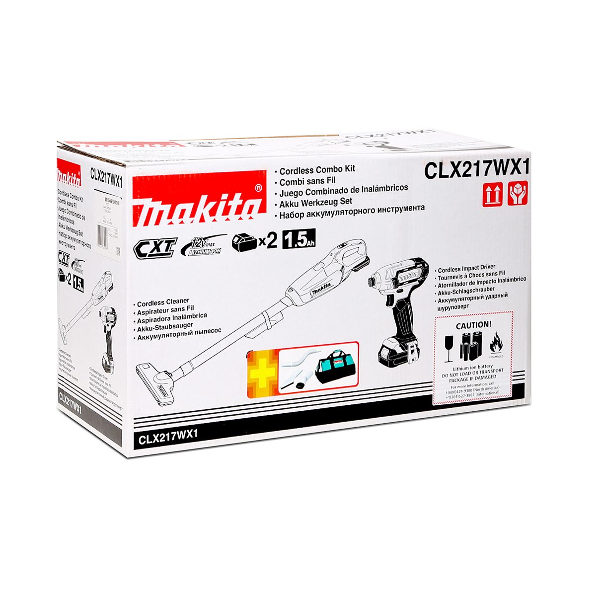 MAKITA COMBO TD110D+CL107+ACC+BAG 12VMAX