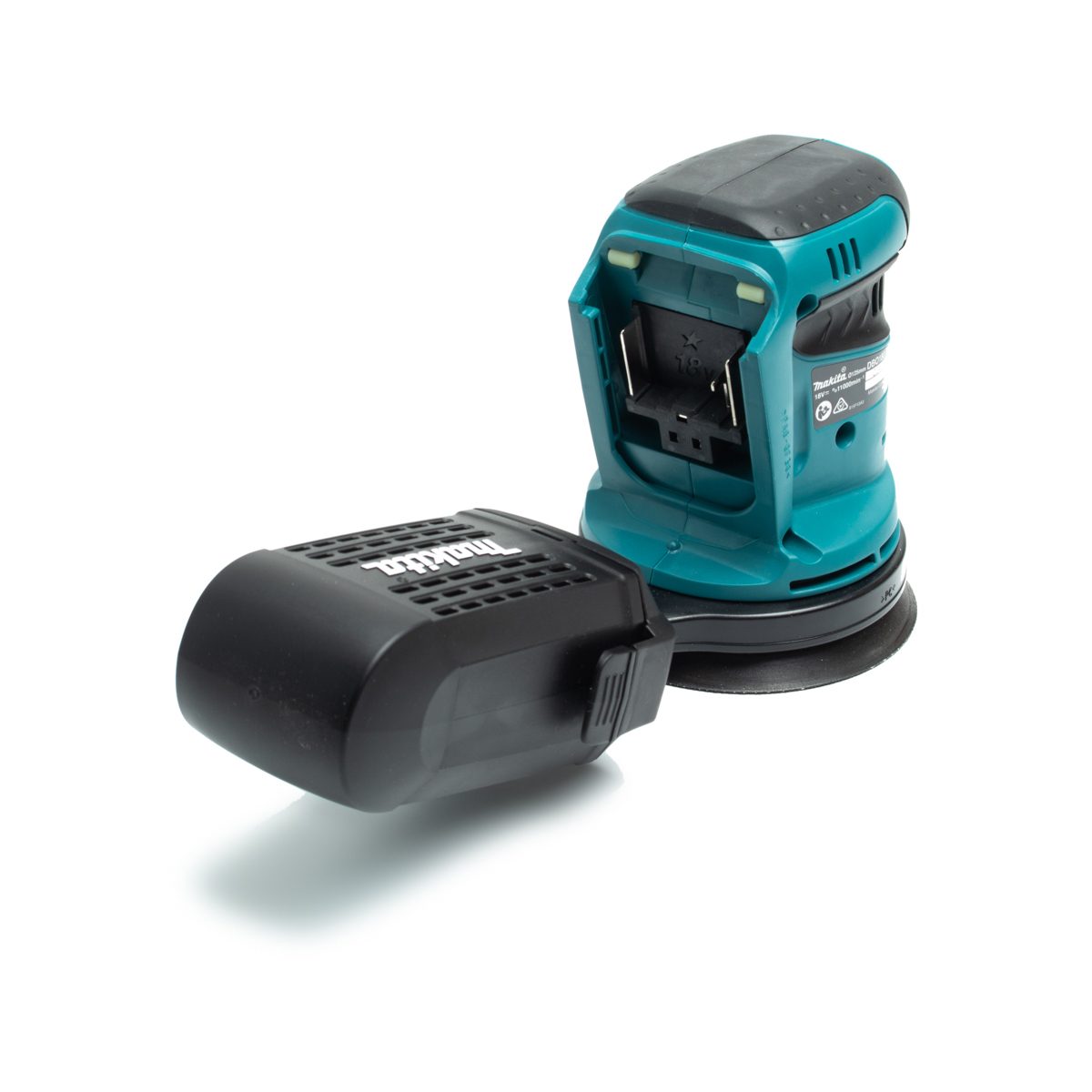 MAKITA เครื่องขัดกระดาษทรายไร้สาย 18 โวลต์ 125 มม. (5 นิ้ว) รุ่น DBO180 ไม่รวมแบตเตอรี่และแท่นชาร์จ (มากีต้า)