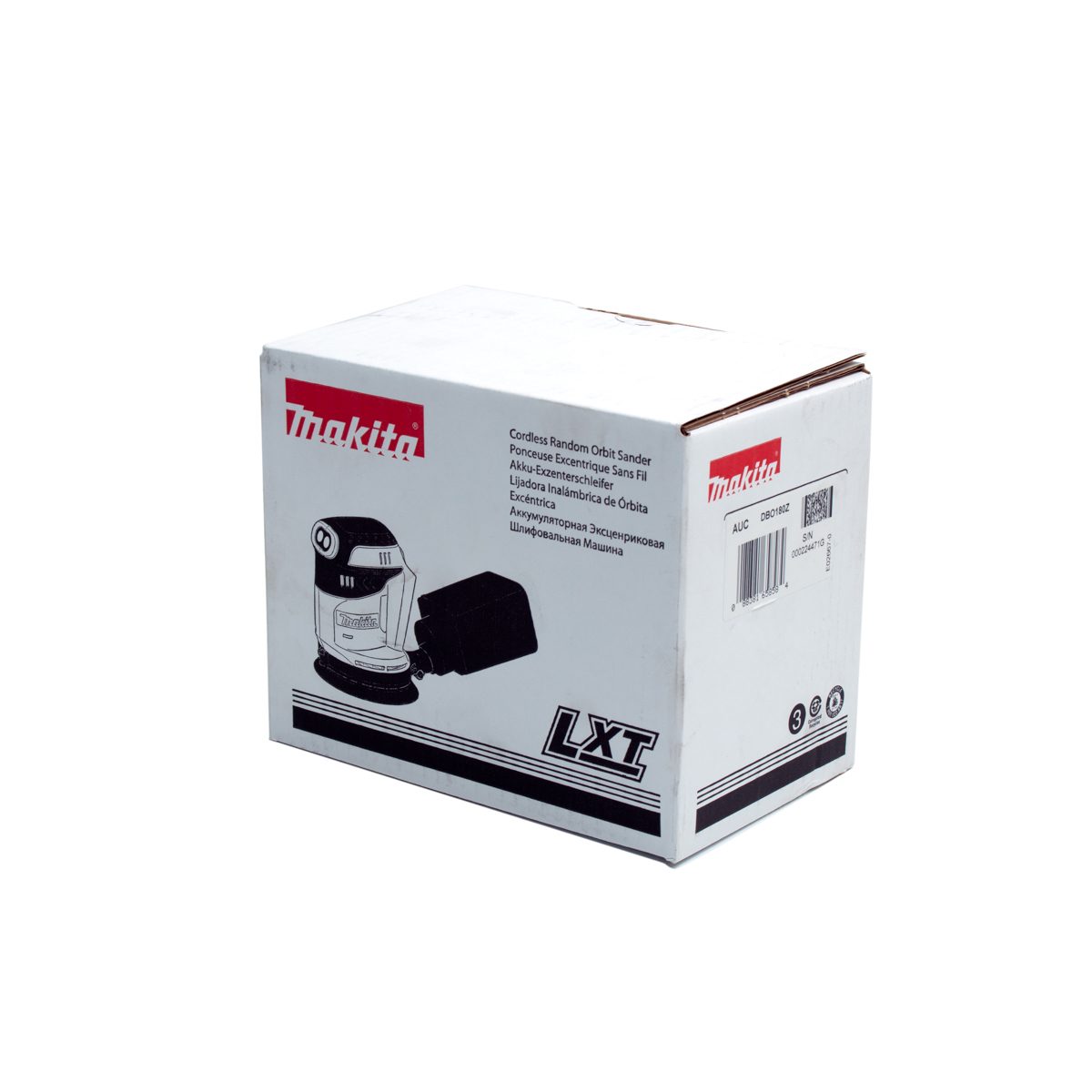 MAKITA เครื่องขัดกระดาษทรายไร้สาย 18 โวลต์ 125 มม. (5 นิ้ว) รุ่น DBO180 ไม่รวมแบตเตอรี่และแท่นชาร์จ (มากีต้า)