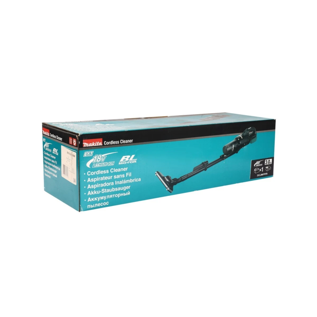 MAKITA เครื่องดูดฝุ่นไร้สาย 18 โวลต์ สีดำ ที่เก็บฝุ่น 250 มล. รุ่น DCL286FRFB แรงดันลมสูงสุด 20 KPA รวมแบตเตอรี่และแท่นชาร์จ (มากีต้า)
