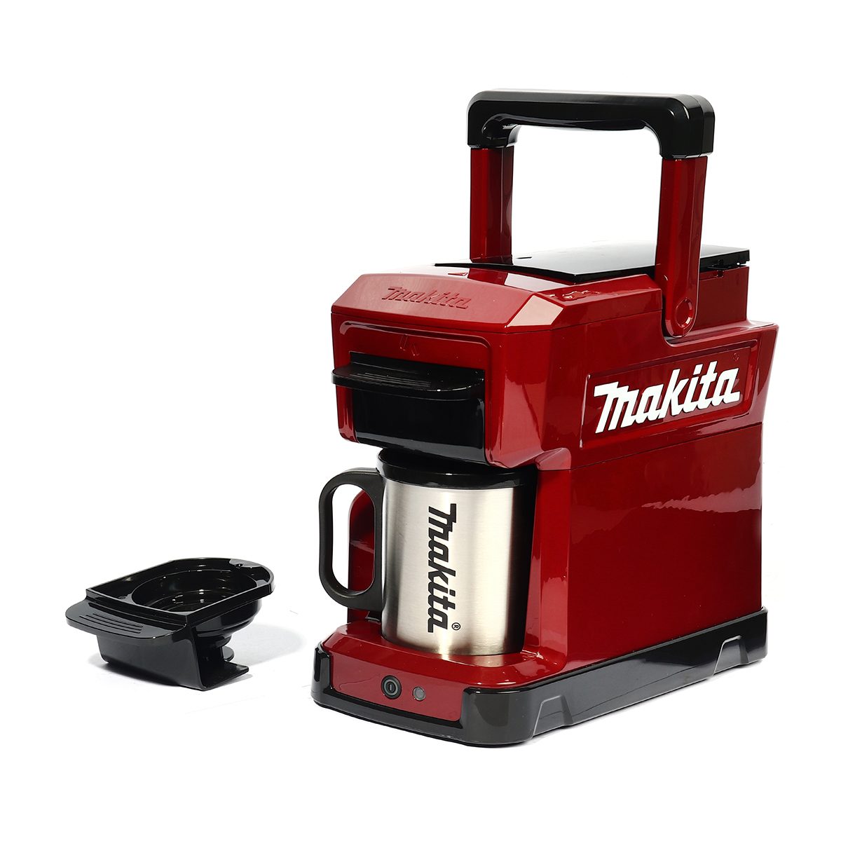MAKITA เครื่องชงกาแฟไร้สาย 12/18 โวลต์ บรรจุน้ำ 240 มล. รุ่น DCM501ZAR ใช้ได้กับ Cafe Pod / เมล็ดกาแฟคั่วบดสีแดง ไม่รวมแบตเตอรี่-แท่นชาร์จ (
