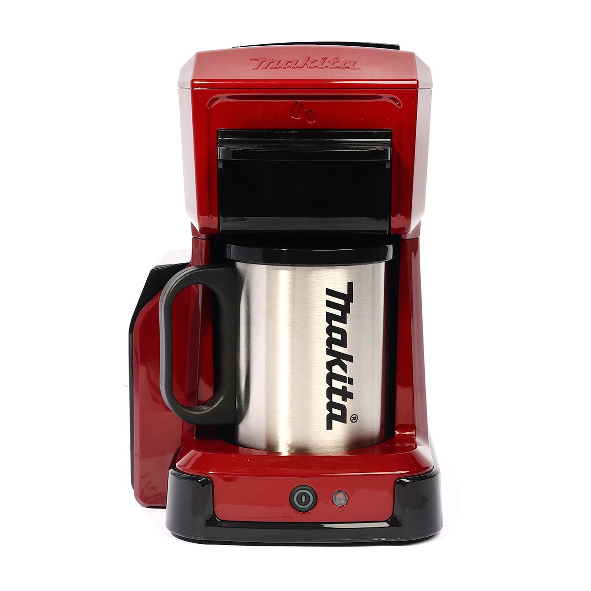 MAKITA เครื่องชงกาแฟไร้สาย 12/18 โวลต์ บรรจุน้ำ 240 มล. รุ่น DCM501ZAR ใช้ได้กับ Cafe Pod / เมล็ดกาแฟคั่วบดสีแดง ไม่รวมแบตเตอรี่-แท่นชาร์จ (
