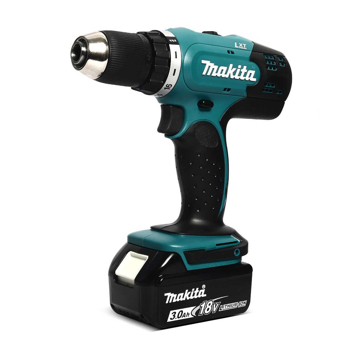 MAKITA สว่านไขควงไร้สาย 18 โวลต์ ขนาด 1/2 นิ้ว รุ่น DDF453FX13 แรงบิดหมุน 38 นิวตันเมตร รวมแบตเตอรี่และแท่นชาร์จ (มากีต้า)