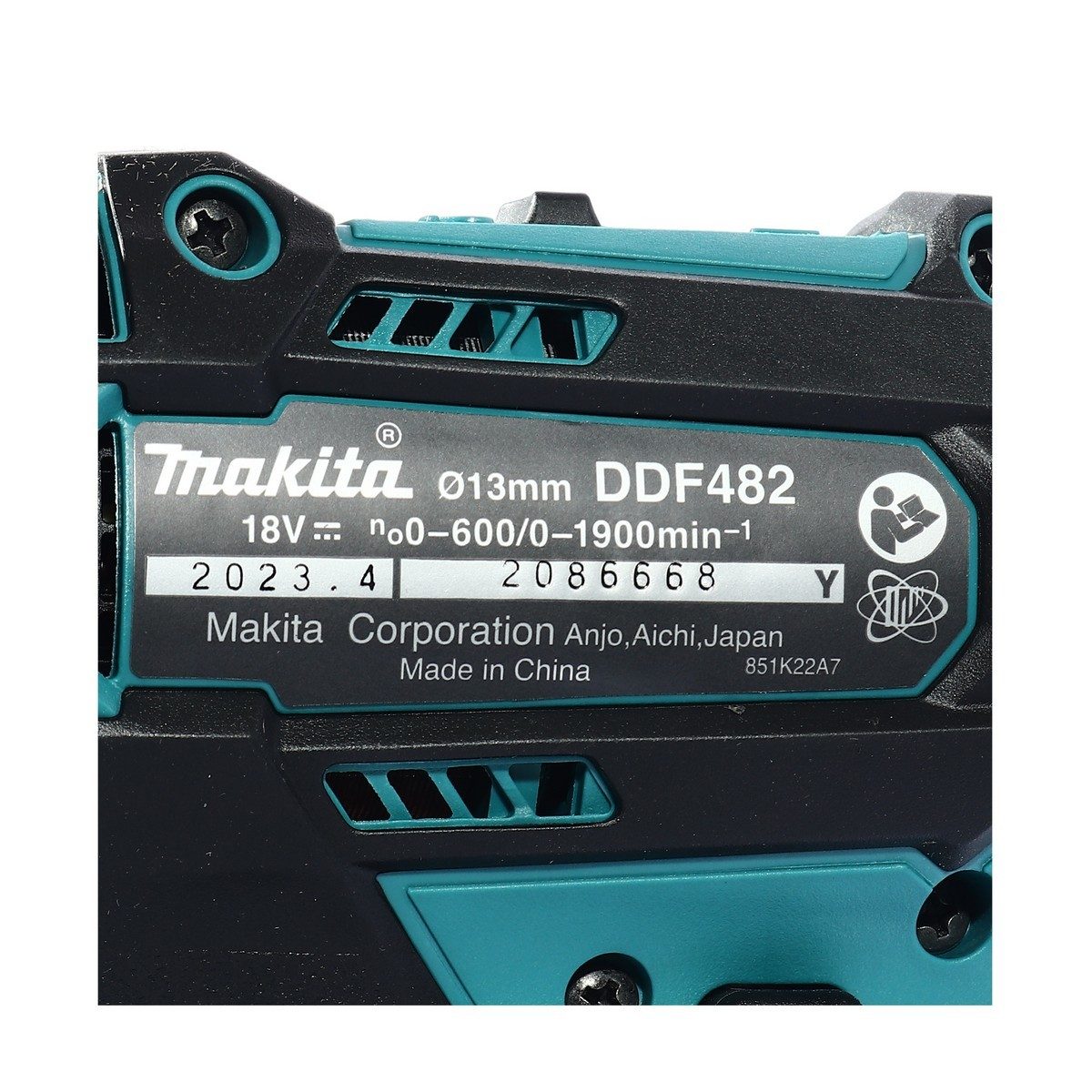 MAKITA สว่านไขควงไร้สาย 18 โวลต์ ขนาด 1/2 นิ้ว รุ่น DDF482Z แรงบิดหมุน 54 นิวตันเมตร ไม่รวมแบตเตอรี่และแท่นชาร์จ (มากีต้า)