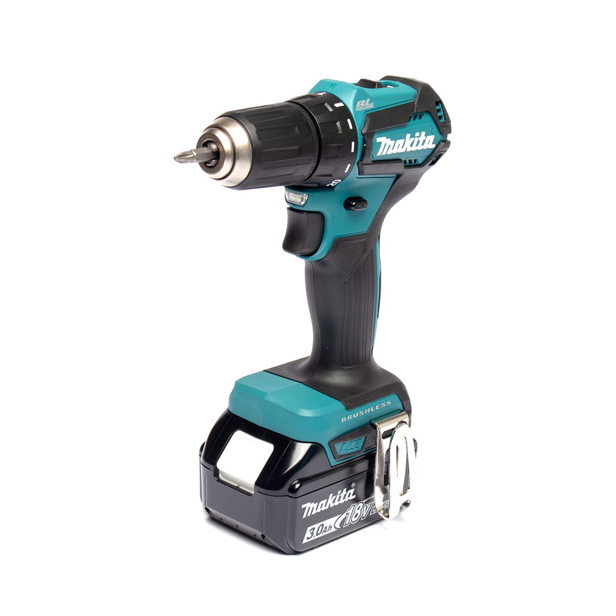 MAKITA ชุดสว่านไขควงไร้สาย 18 โวลต์ รุ่น DDF483RFE เจาะโลหะ 13 มม. (1/2 นิ้ว) เจาะไม้ 36 มม. (1-7/16 นิ้ว) มอเตอร์แบบไร้แปรงถ่าน ปรับแรงบิดไ