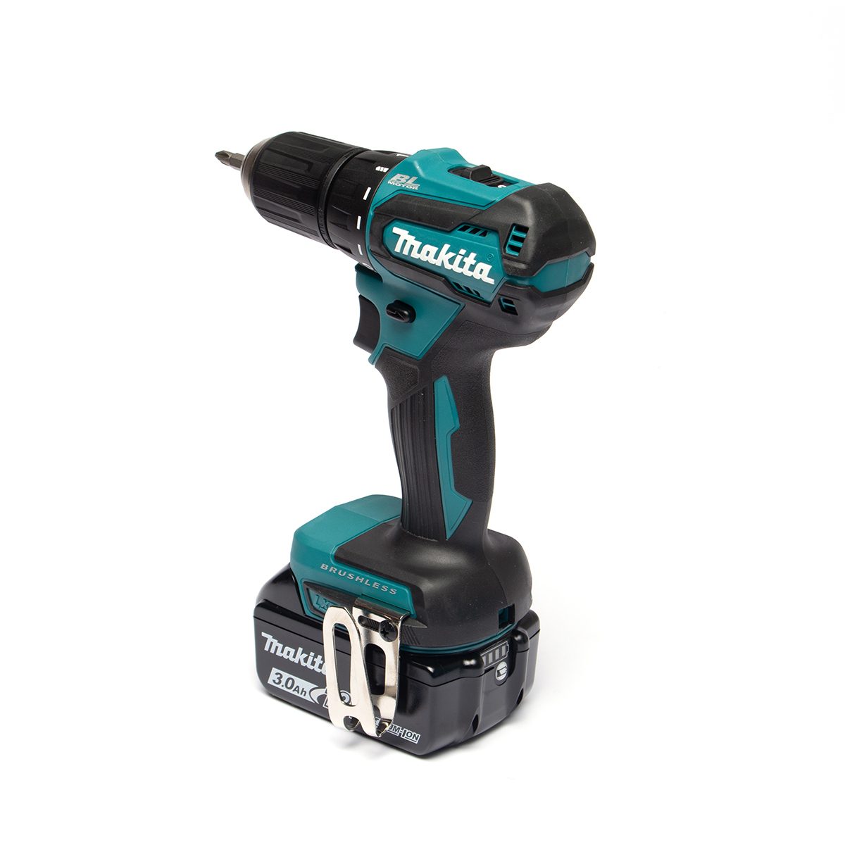 MAKITA ชุดสว่านไขควงไร้สาย 18 โวลต์ รุ่น DDF483RFE เจาะโลหะ 13 มม. (1/2 นิ้ว) เจาะไม้ 36 มม. (1-7/16 นิ้ว) มอเตอร์แบบไร้แปรงถ่าน ปรับแรงบิดไ