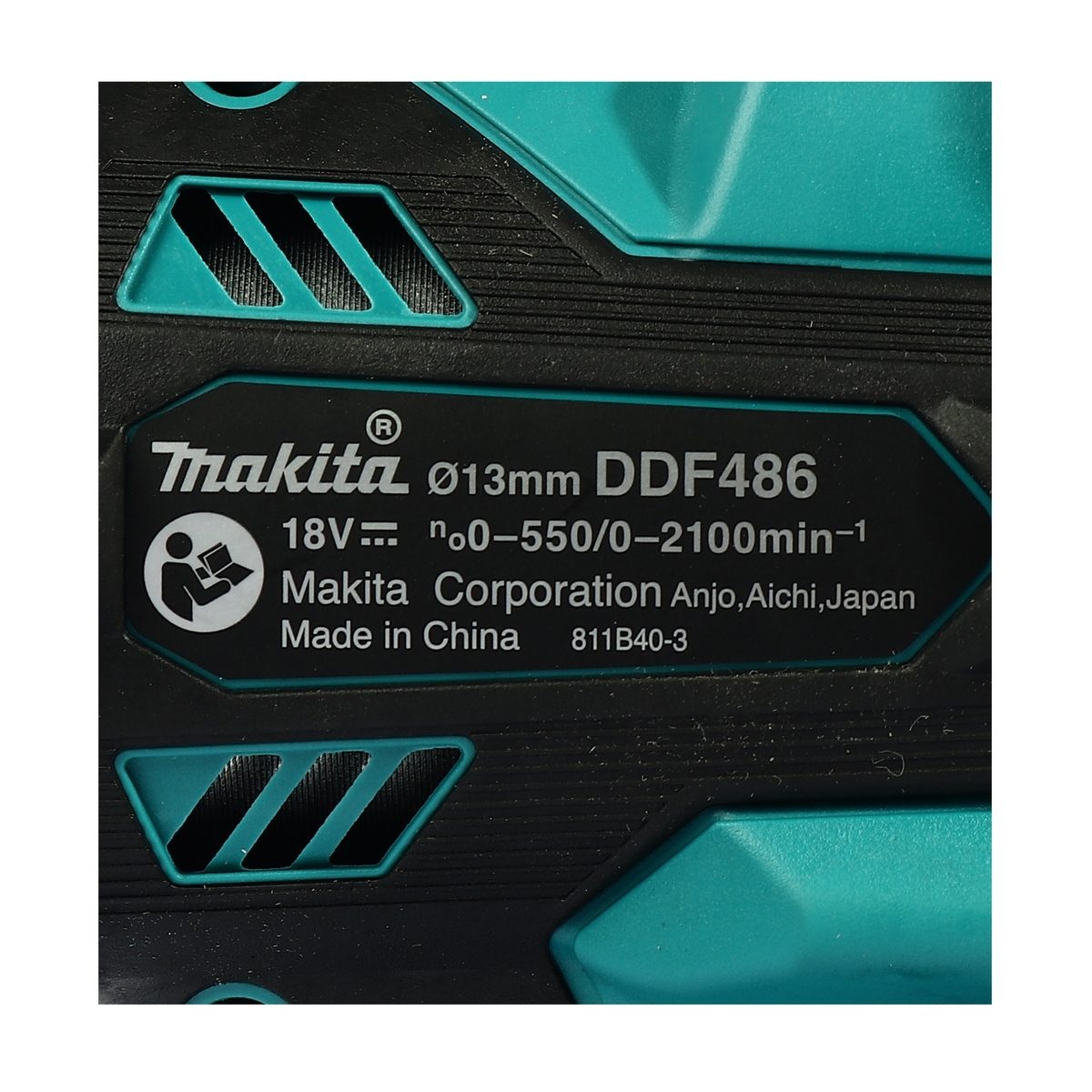 MAKITA (มากีต้า) สว่านไขควงไร้สาย 18 โวลต์ รุ่น DDF486RFJ ขนาด 13 มม. (1/2 นิ้ว) ความเร็วรอบตัวเปล่า 0-2,100 รอบ/นาที แรงบิดสูงสุดในการขัน 1