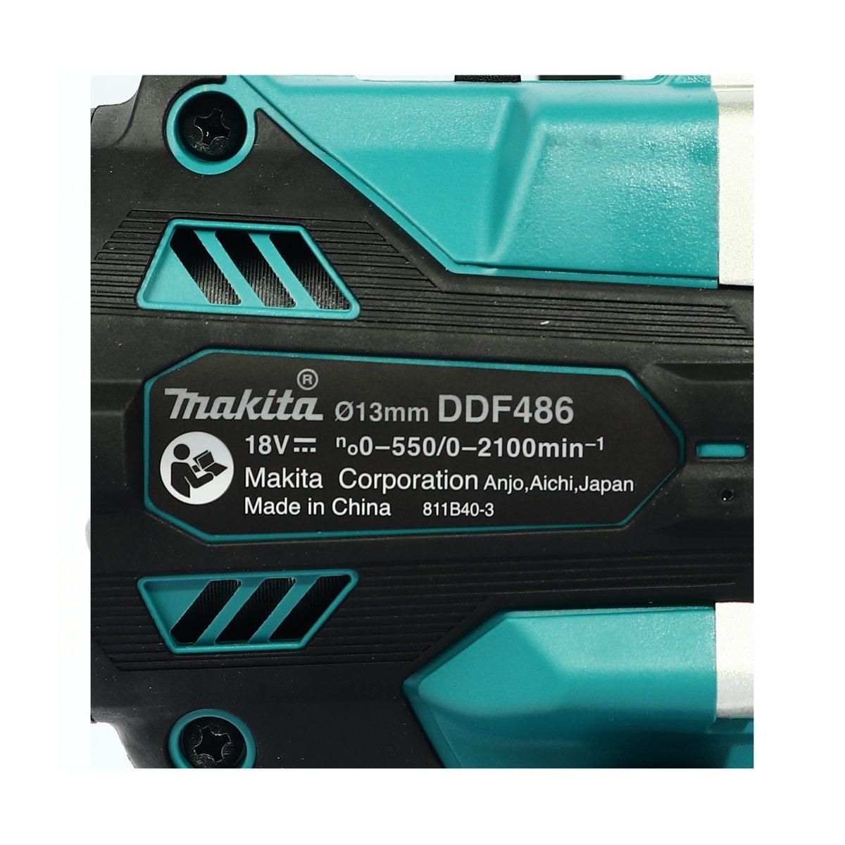 MAKITA สว่านไขควงไร้สาย 18 โวลต์ ขนาด 1/2 นิ้ว รุ่น DDF486RTJ แรงบิดหมุน 125 นิวตันเมตร รวมแบตเตอรี่และแท่นชาร์จ (มากีต้า)