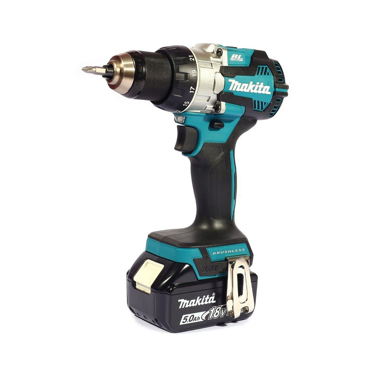 MAKITA สว่านไร้สาย 18 โวลต์ 1/2 นิ้ว (13 มม.) รุ่น DDF489RFJ แรงบิดหมุน 80 นิวตันเมตร รวมแบตเตอรี่และแท่นชาร์จ (มากีต้า)