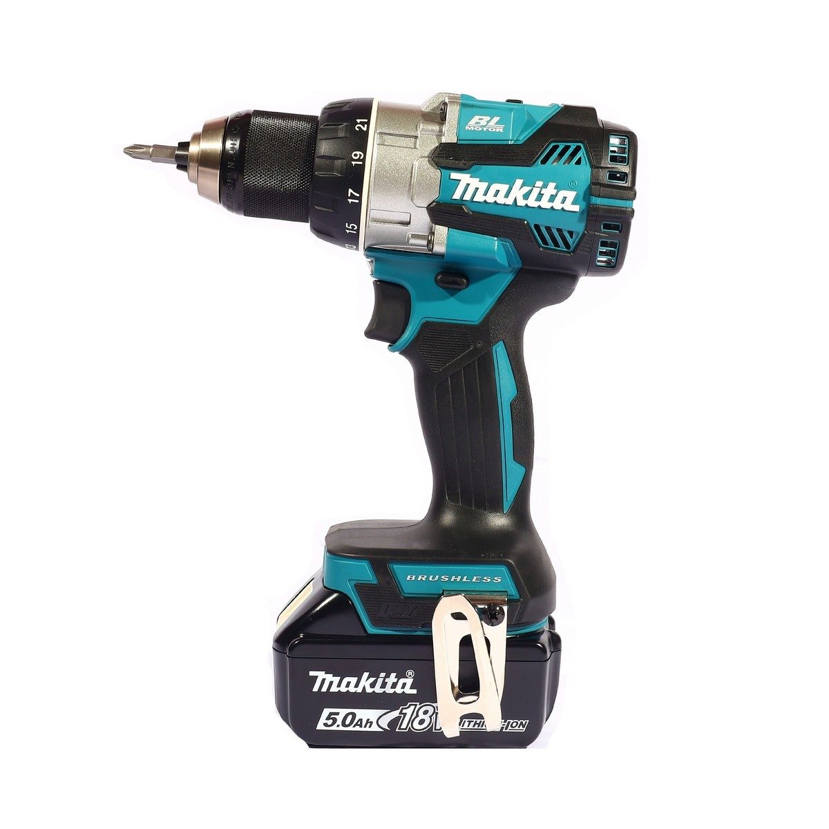 MAKITA สว่านไร้สาย 18 โวลต์ 1/2 นิ้ว (13 มม.) รุ่น DDF489RFJ แรงบิดหมุน 80 นิวตันเมตร รวมแบตเตอรี่และแท่นชาร์จ (มากีต้า)