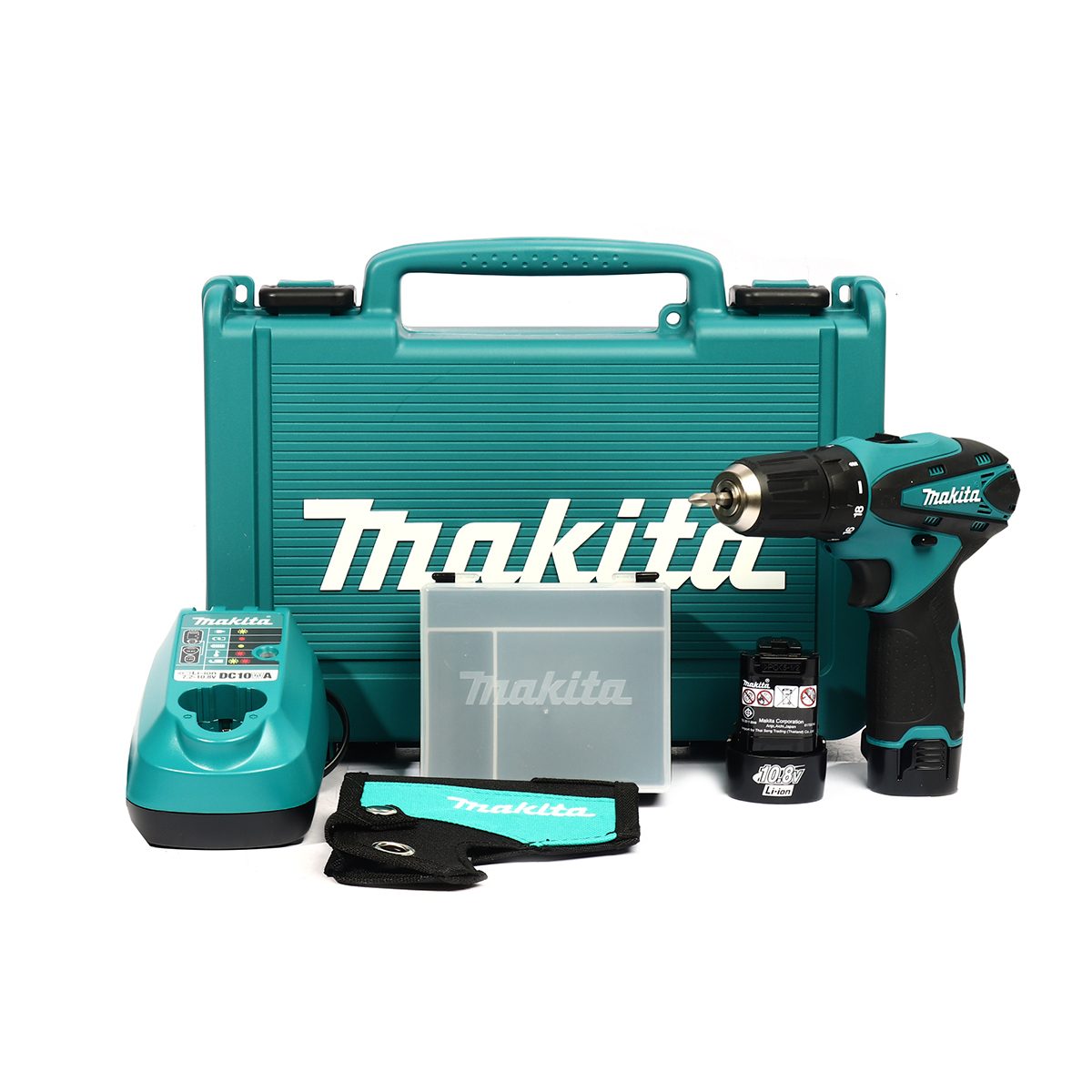 MAKITA สว่านไขควงไร้สาย 10.8 ขนาด โวลต์ 3/8 นิ้ว รุ่น DF330DWE แรงบิดสูงสุด 24 นิวตันเมตร รวมแบตเตอรี่และแท่นชาร์จ (มากีต้า)
