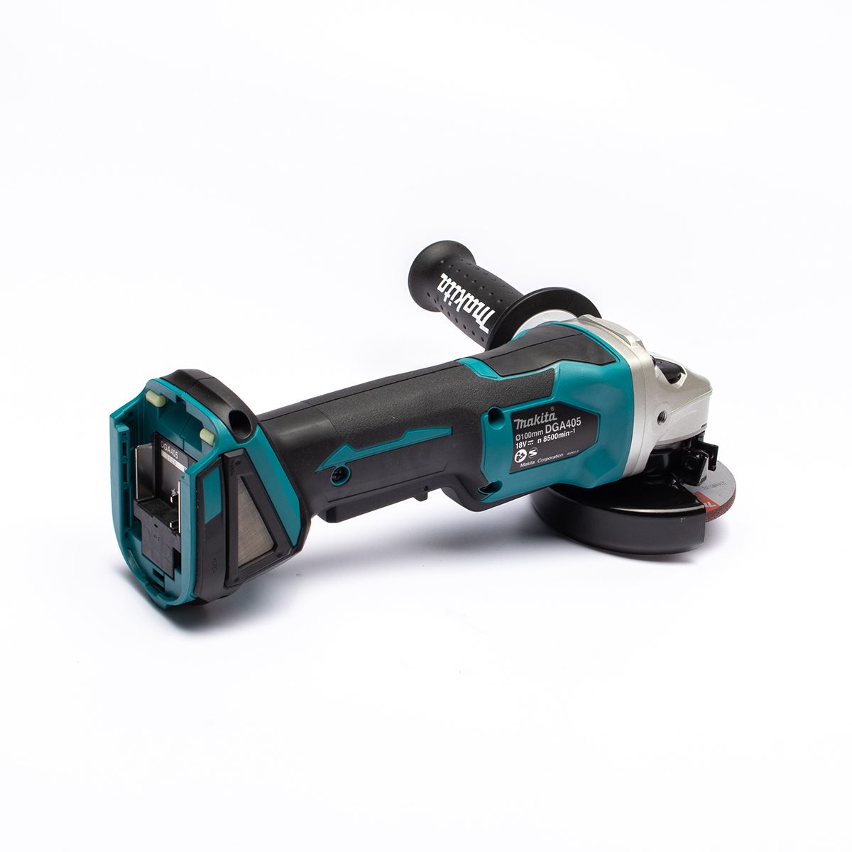 MAKITA เครื่องเจียไร้สาย 18 โวลต์ ขนาด 4 นิ้ว รุ่น DGA405Z ความเร็วรอบตัวเปล่า 8,500 รอบ/นาที ไม่รวมแบตเตอรี่และแท่นชาร์จ (มากีต้า)
