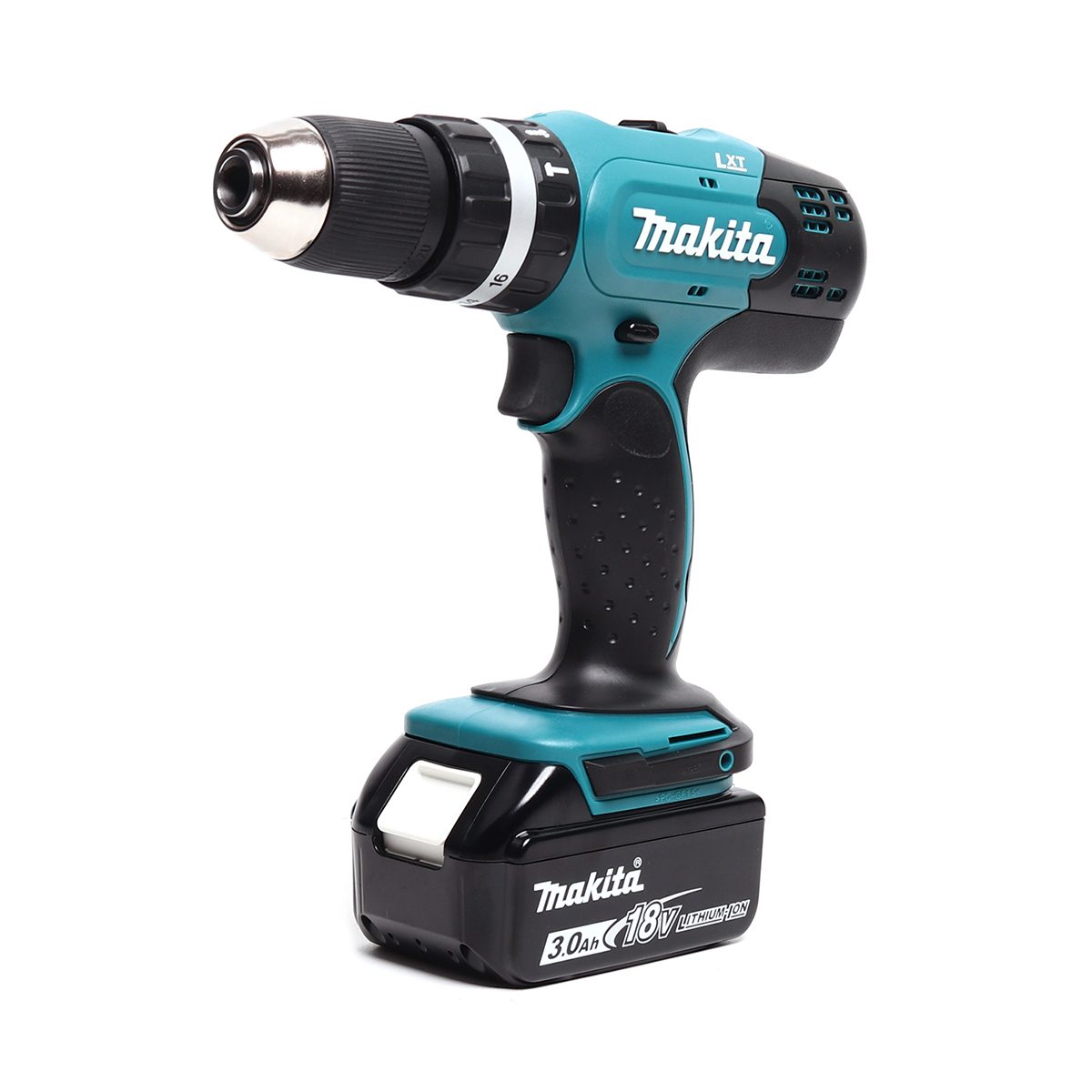 MAKITA สว่านกระแทกไร้สาย 18 โวลต์ ขนาด 13 มม. (1/2 นิ้ว) รุ่น DHP453SF1J แรงบิดหมุน 38 นิวตันเมตร รวมแบตเตอรี่-แท่นชาร์จ (มากีต้า)