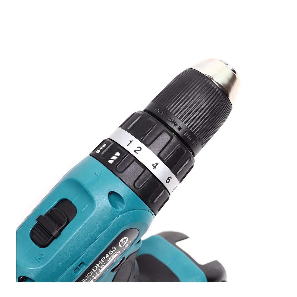 MAKITA สว่านกระแทกไร้สาย 18 โวลต์ ขนาด 13 มม. (1/2 นิ้ว) รุ่น DHP453SF1J แรงบิดหมุน 38 นิวตันเมตร รวมแบตเตอรี่-แท่นชาร์จ (มากีต้า)