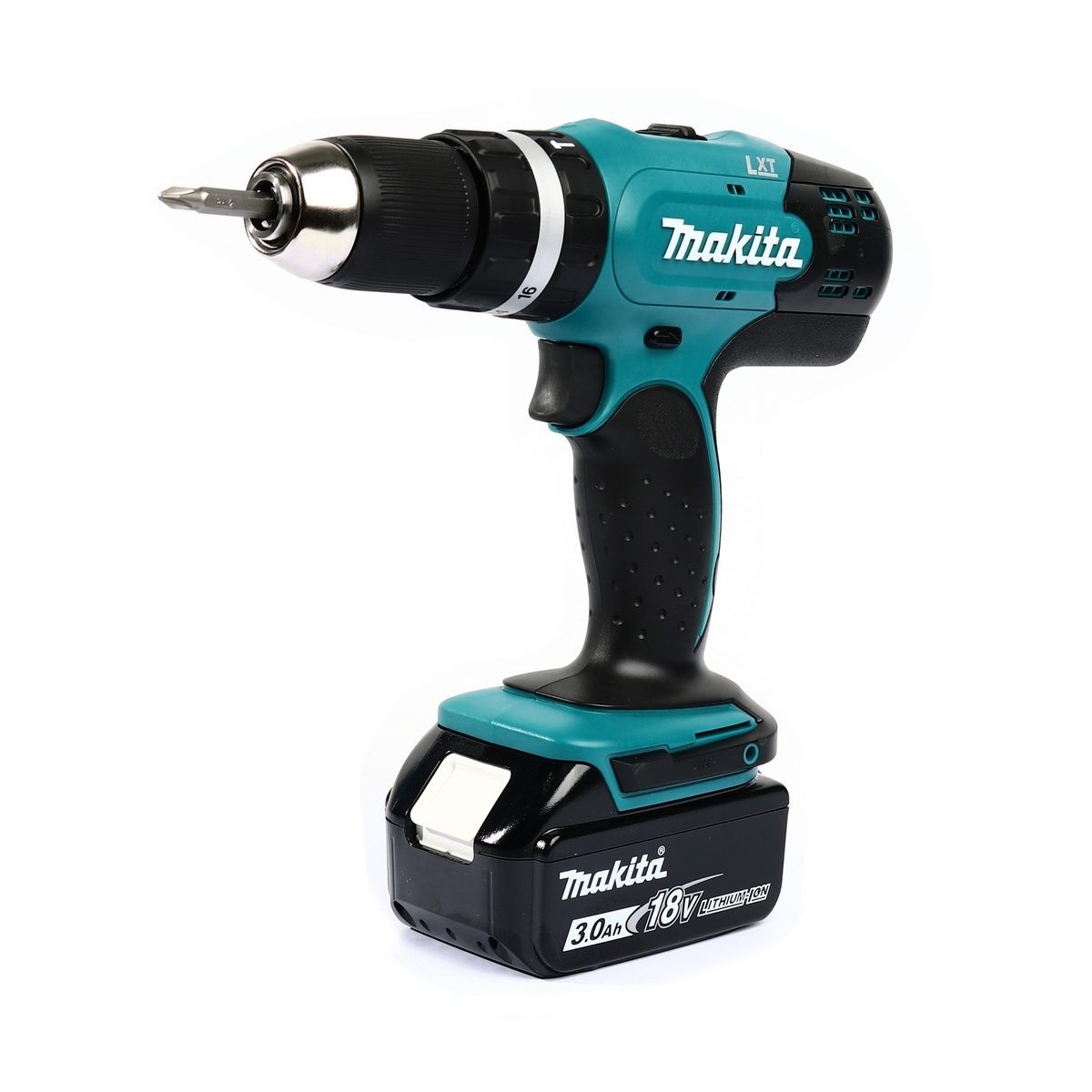 MAKITA สว่านกระแทกไร้สาย 18 โวลต์ ขนาด 13 มม. (1/2 นิ้ว) รุ่น DHP453SFX8 แรงบิดหมุน 38 นิวตันเมตร รวมแบตเตอรี่-แท่นชาร์จ (มากีต้า)