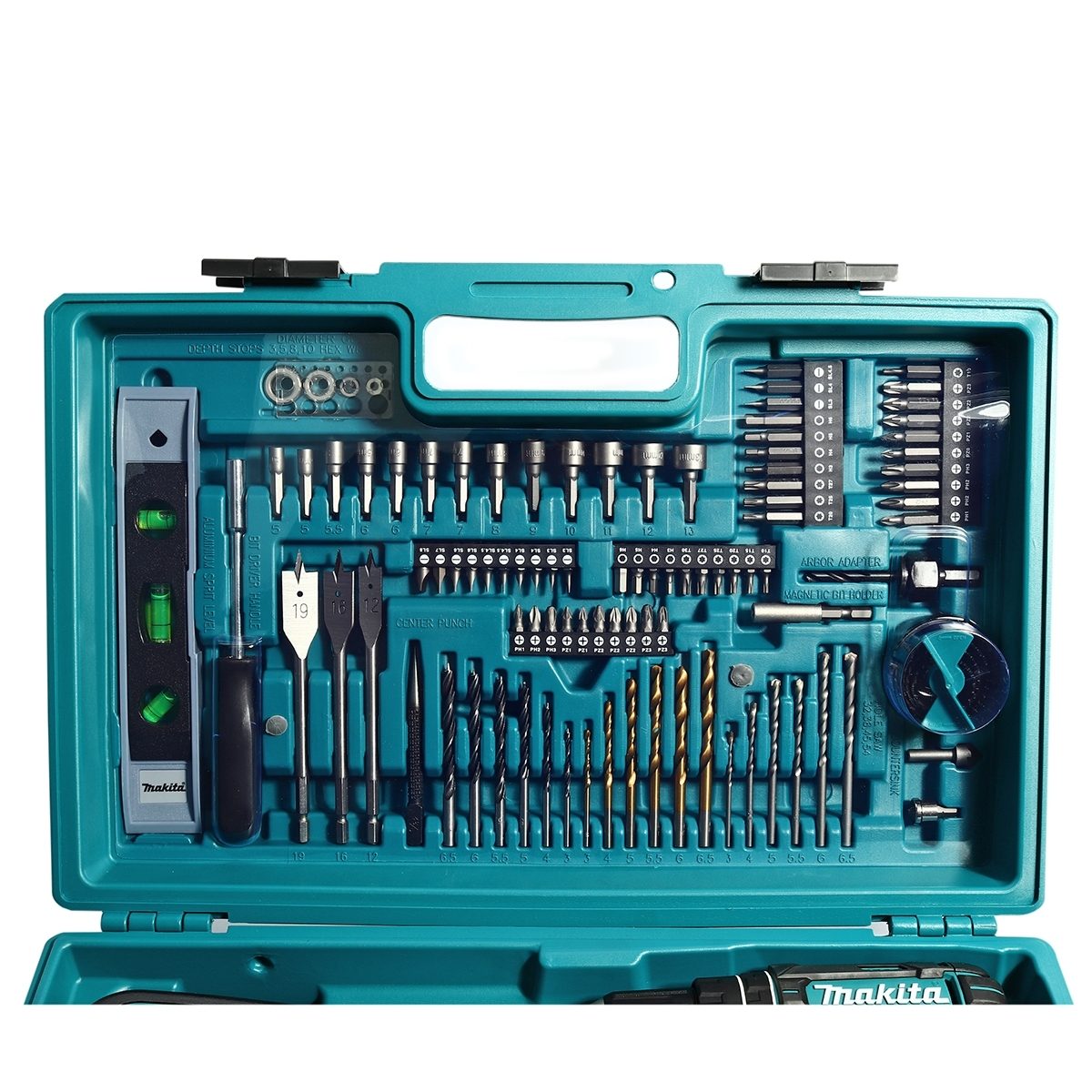 MAKITA สว่านกระแทกไร้สาย 18 โวลต์ ขนาด 13 มม. (1/2 นิ้ว) รุ่น DHP482SFX7 แรงบิดหมุน 54 นิวตันเมตร รวมแบตเตอรี่-แท่นชาร์จ (มากีต้า)