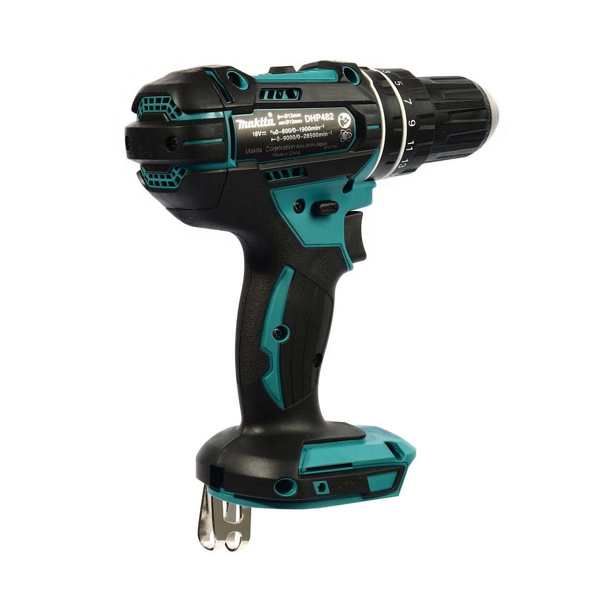 MAKITA สว่านกระแทกไร้สาย 18 โวลต์ ขนาด 13 มม. (1/2 นิ้ว) รุ่น DHP482Z แรงบิดหมุน 54 นิวตันเมตร ไม่รวมแบตเตอรี่-แท่นชาร์จ (มากีต้า)