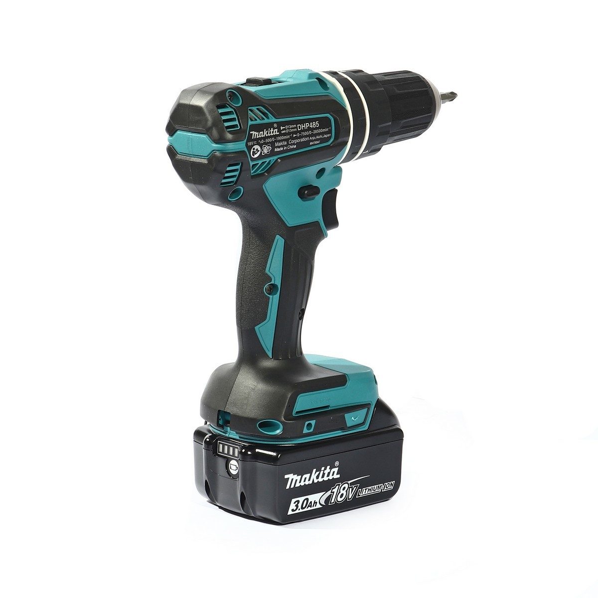 MAKITA สว่านกระแทกไร้สาย 18 โวลต์ ขนาด 13 มม. (1/2 นิ้ว) รุ่น DHP485F003 แรงบิดสูงสุด 50 นิวตันเมตร BL Motor มอเตอร์ไร้แปรงถ่าน รวมแบตเตอรี่