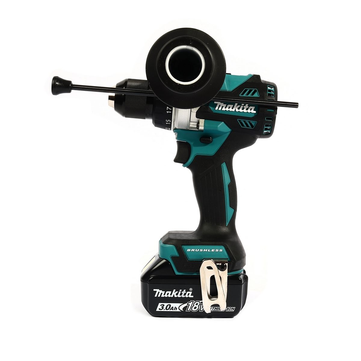 MAKITA สว่านกระแทกไร้สาย 18 โวลต์ ขนาด 13 มม. (1/2 นิ้ว) รุ่น DHP486RFJ แรงบิดหมุน 125 นิวตันเมตร รวมแบตเตอรี่-แท่นชาร์จ (มากีต้า)