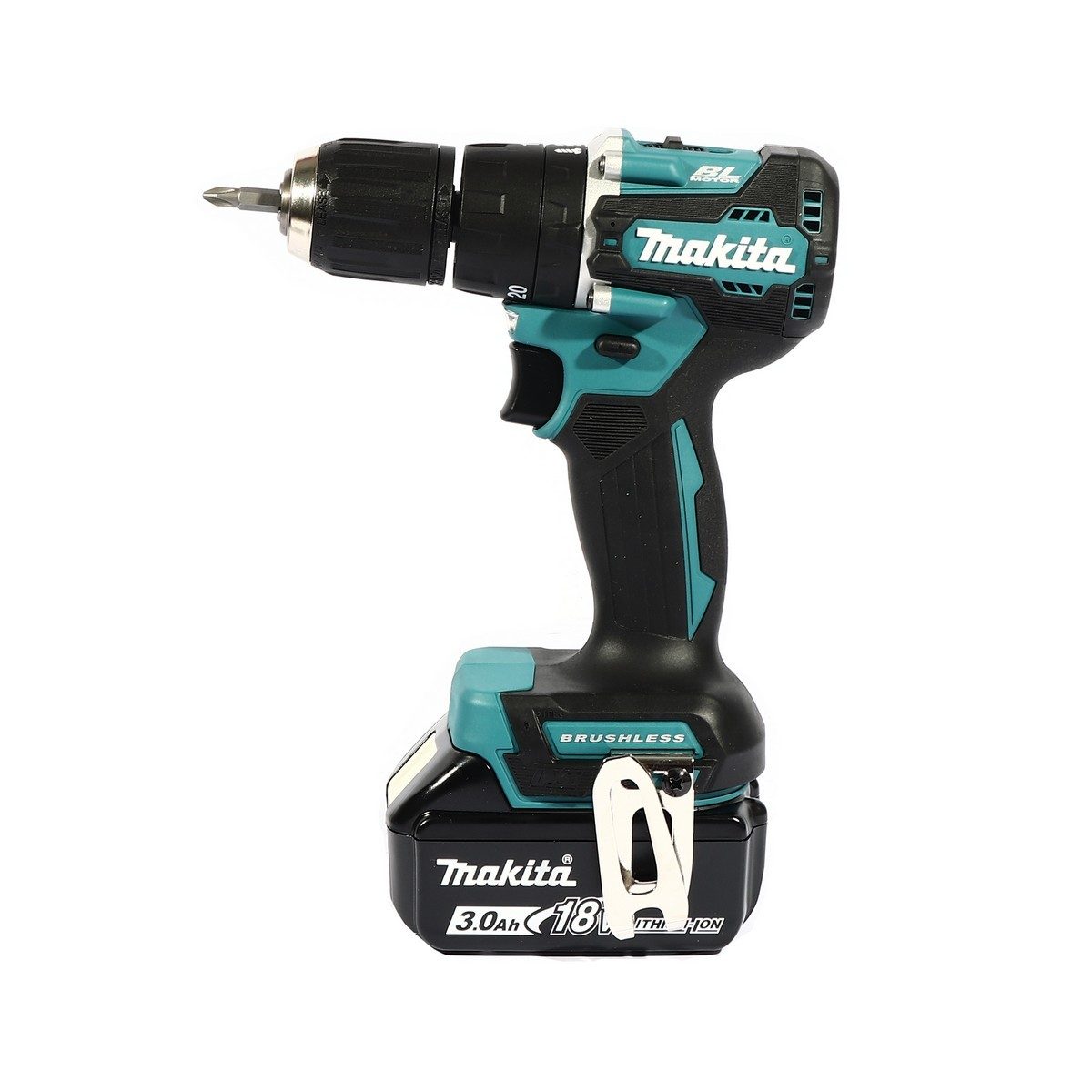 MAKITA สว่านกระแทกไร้สาย 18 โวลต์ ขนาด 13 มม. (1/2 นิ้ว) รุ่น DHP487RFJ แรงบิดหมุน 40 นิวตันเมตร รวมแบตเตอรี่-แท่นชาร์จ (มากีต้า)