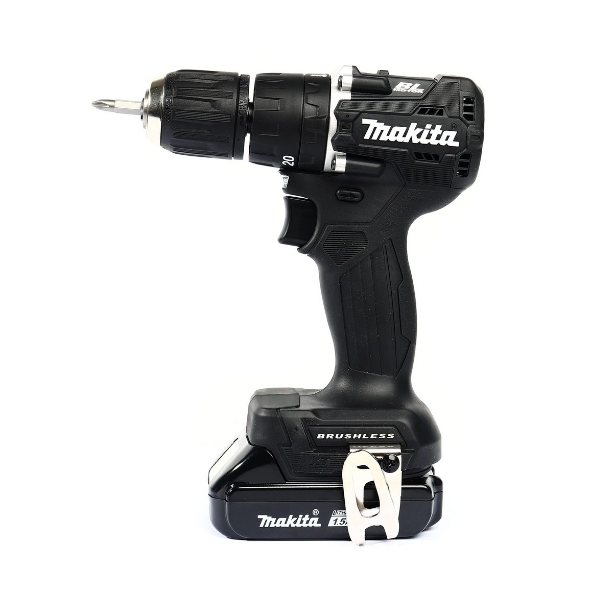 MAKITA สว่านกระแทกไร้สาย 18 โวลต์ ขนาด 13 มม. (1/2 นิ้ว) รุ่น DHP487YX2B แรงบิดหมุน 40 นิวตันเมตร รวมแบตเตอรี่-แท่นชาร์จ (มากีต้า)