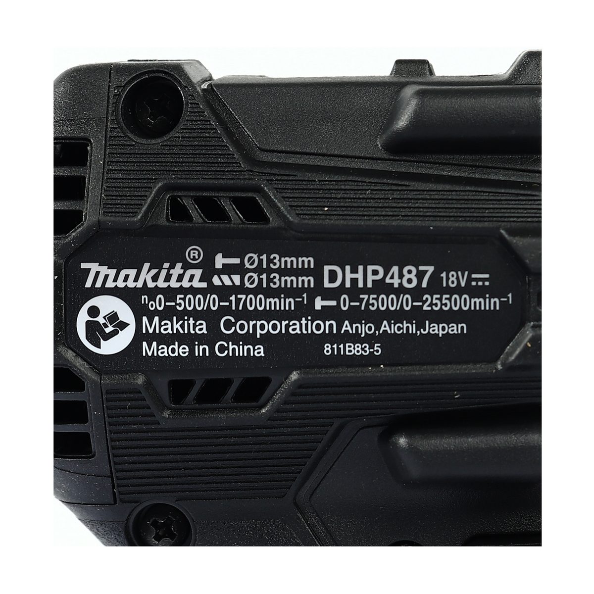 MAKITA สว่านกระแทกไร้สาย 18 โวลต์ ขนาด 13 มม. (1/2 นิ้ว) รุ่น DHP487YX2B แรงบิดหมุน 40 นิวตันเมตร รวมแบตเตอรี่-แท่นชาร์จ (มากีต้า)