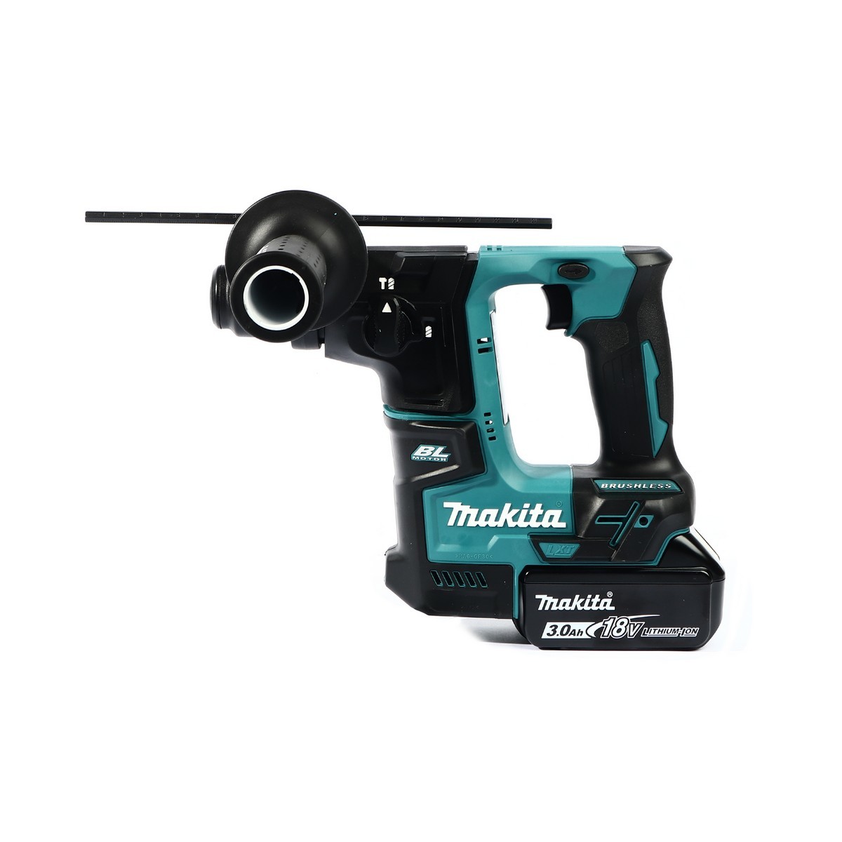 MAKITA สว่านโรตารี่ไร้สาย 18 โวลต์ ขนาด 17 มม. (11/16 นิ้ว) รุ่น DHR171RFJ ขนาดหัวจับดอกสว่าน 1/2 นิ้ว ใช้กับดอกสว่าน SDS PLUS รวมแบตเตอรี่-