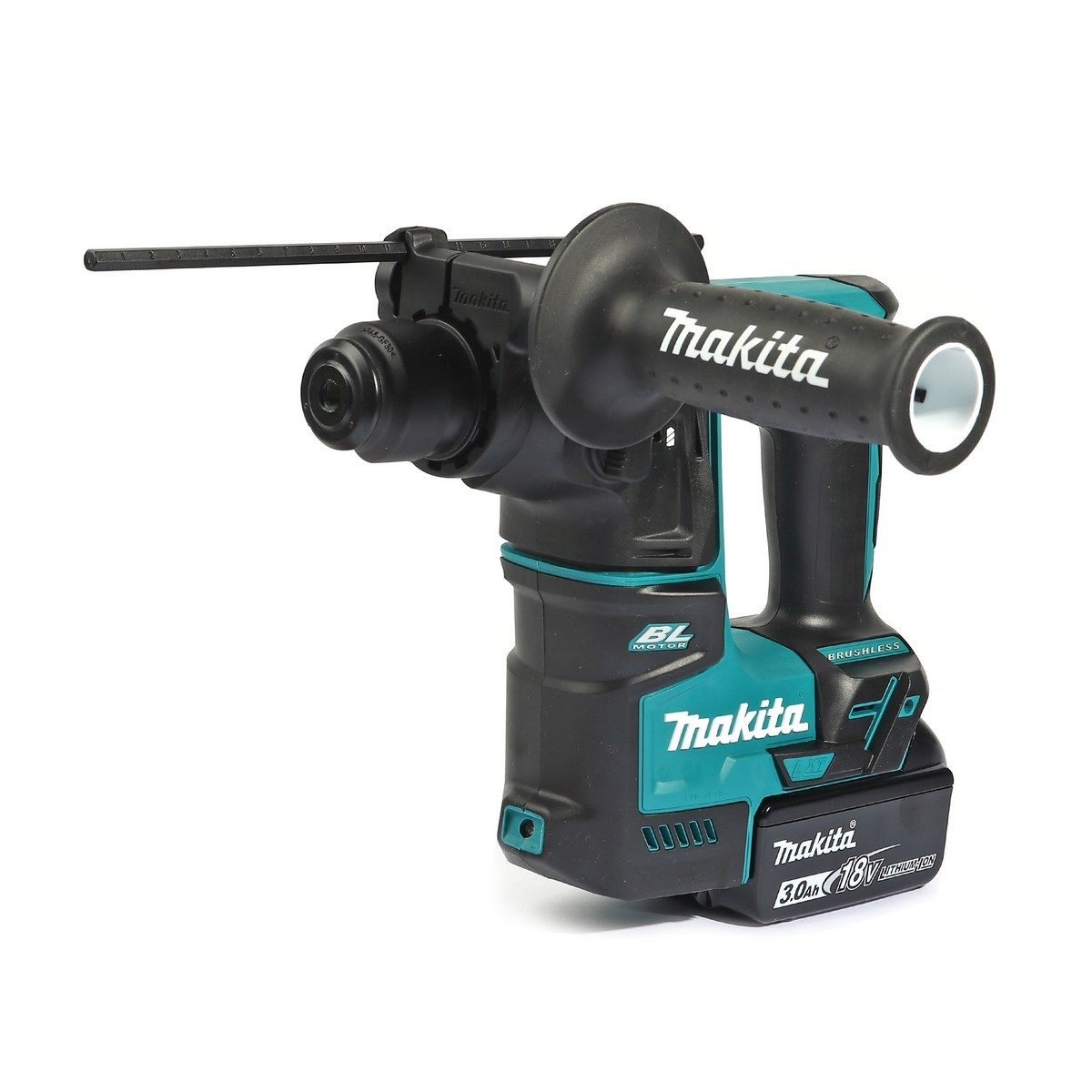 MAKITA สว่านโรตารี่ไร้สาย 18 โวลต์ ขนาด 17 มม. (11/16 นิ้ว) รุ่น DHR171RFX3 ขนาดหัวจับดอกสว่าน 1/2 นิ้ว ใช้กับดอกสว่าน SDS PLUS รวมแบตเตอรี่