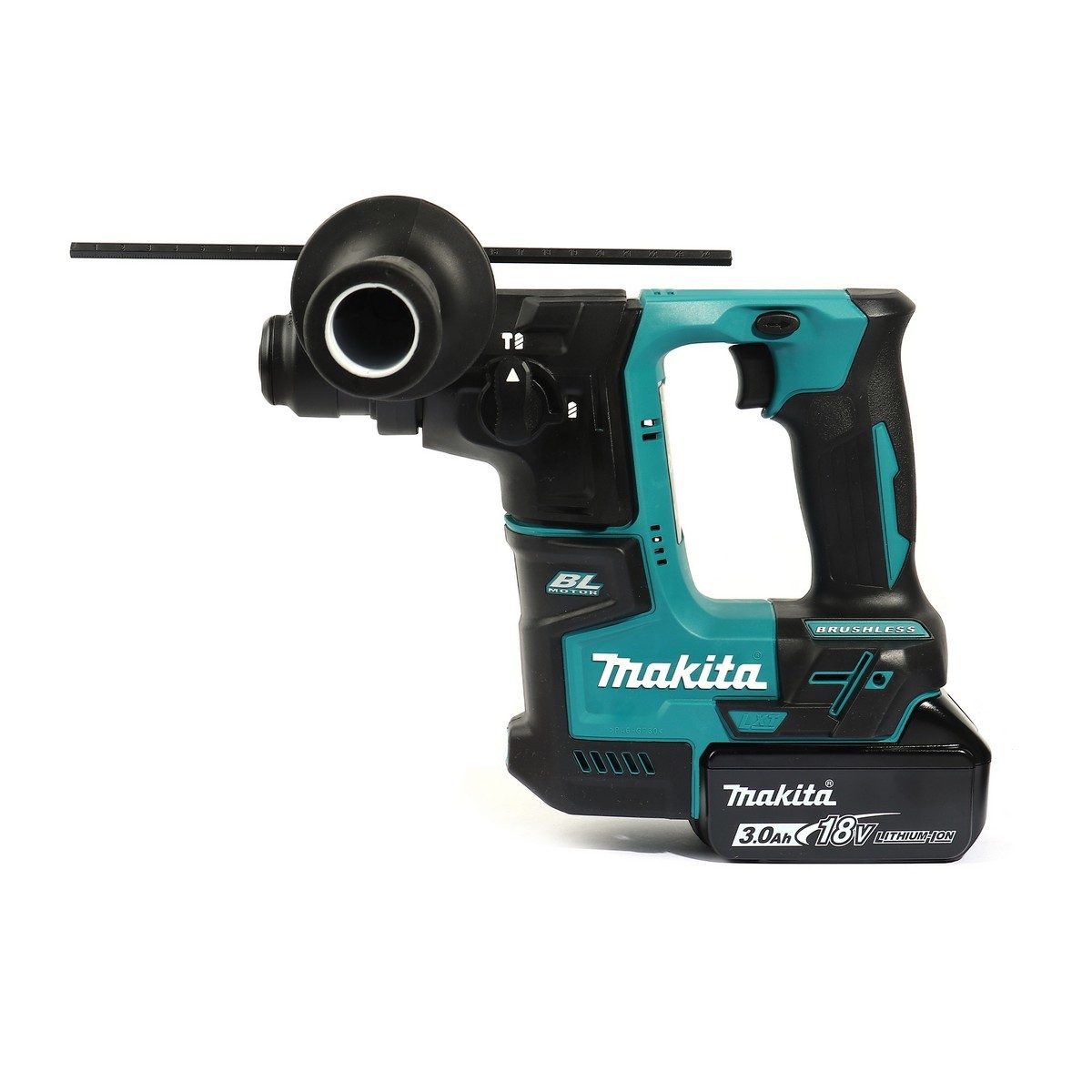 MAKITA สว่านโรตารี่ไร้สาย 18 โวลต์ ขนาด 17 มม. (11/16 นิ้ว) รุ่น DHR171RFX3 ขนาดหัวจับดอกสว่าน 1/2 นิ้ว ใช้กับดอกสว่าน SDS PLUS รวมแบตเตอรี่